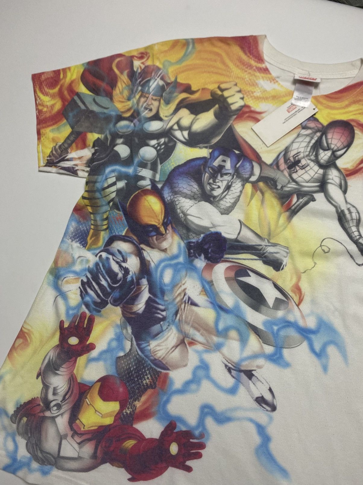 Marvel Comics Vintage y2k marvel Full print Deadstock tee Size US L / EU 52-54 / 3 - 2 Thumbnail
