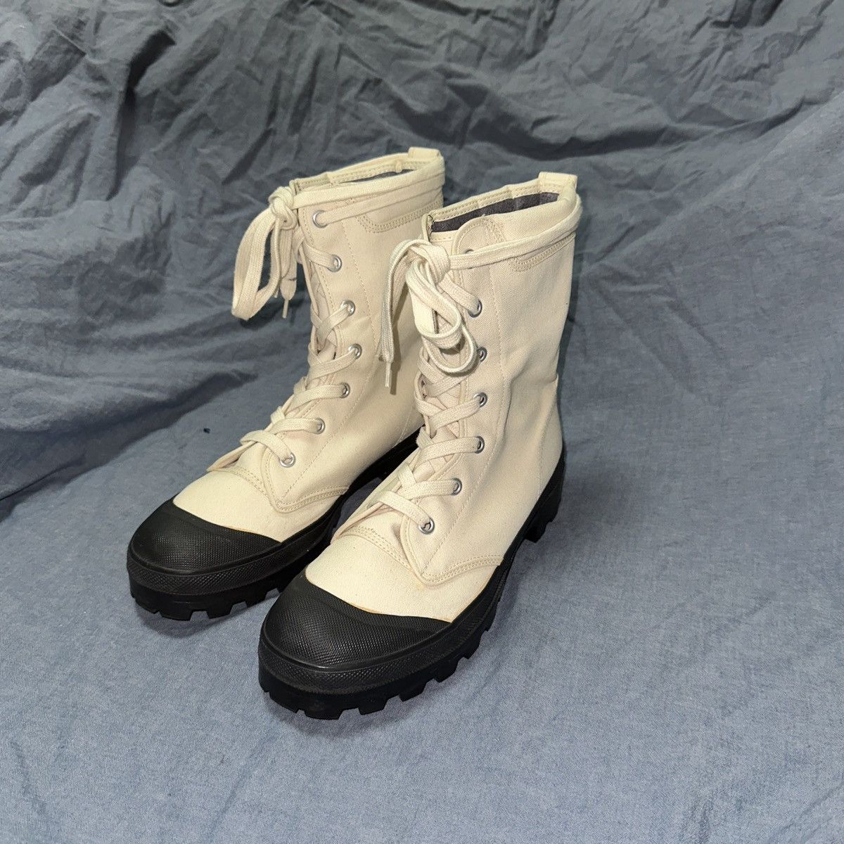 Comme des Garcons Homme Plus 90s CdGH Plus Canvas Combat Boots Size US 10 / EU 43 - 3 Thumbnail