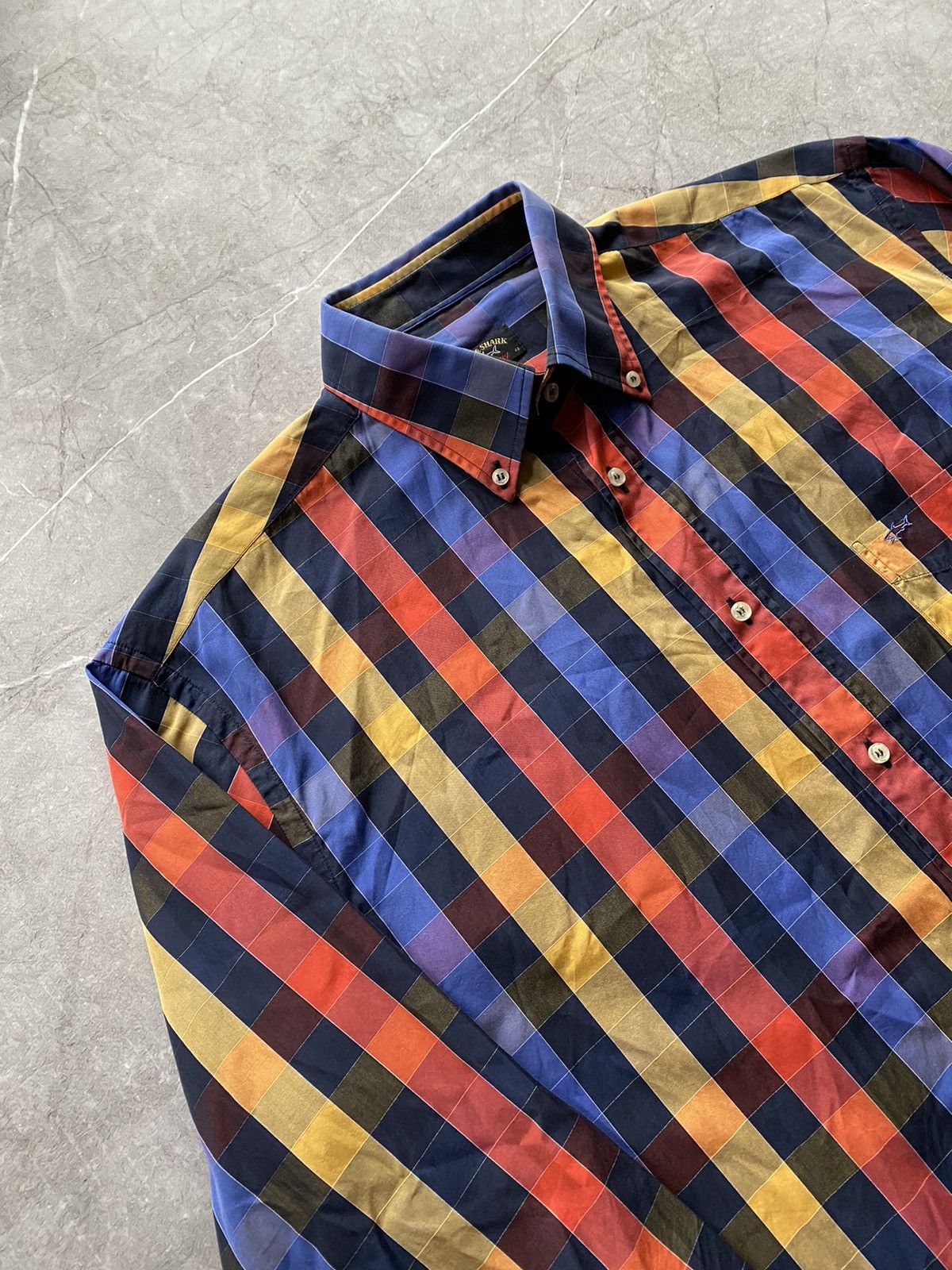 Paul & Shark Paul & Shark Yachting Geometric Shirt Button Made in Italy Size US XL / EU 56 / 4 - 3 Thumbnail