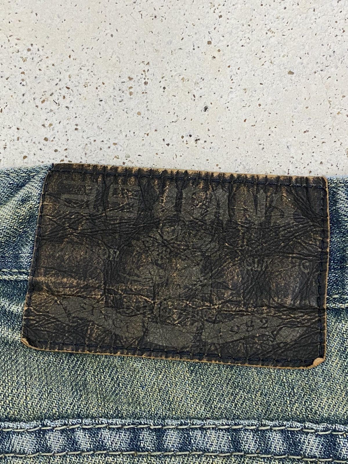 If Six Was Nine × Le Grande Bleu (L.G.B.) Asm Jean Japan Art Of Whisker Wax Honeycomb Patchwork Size US 31 - 23 Thumbnail