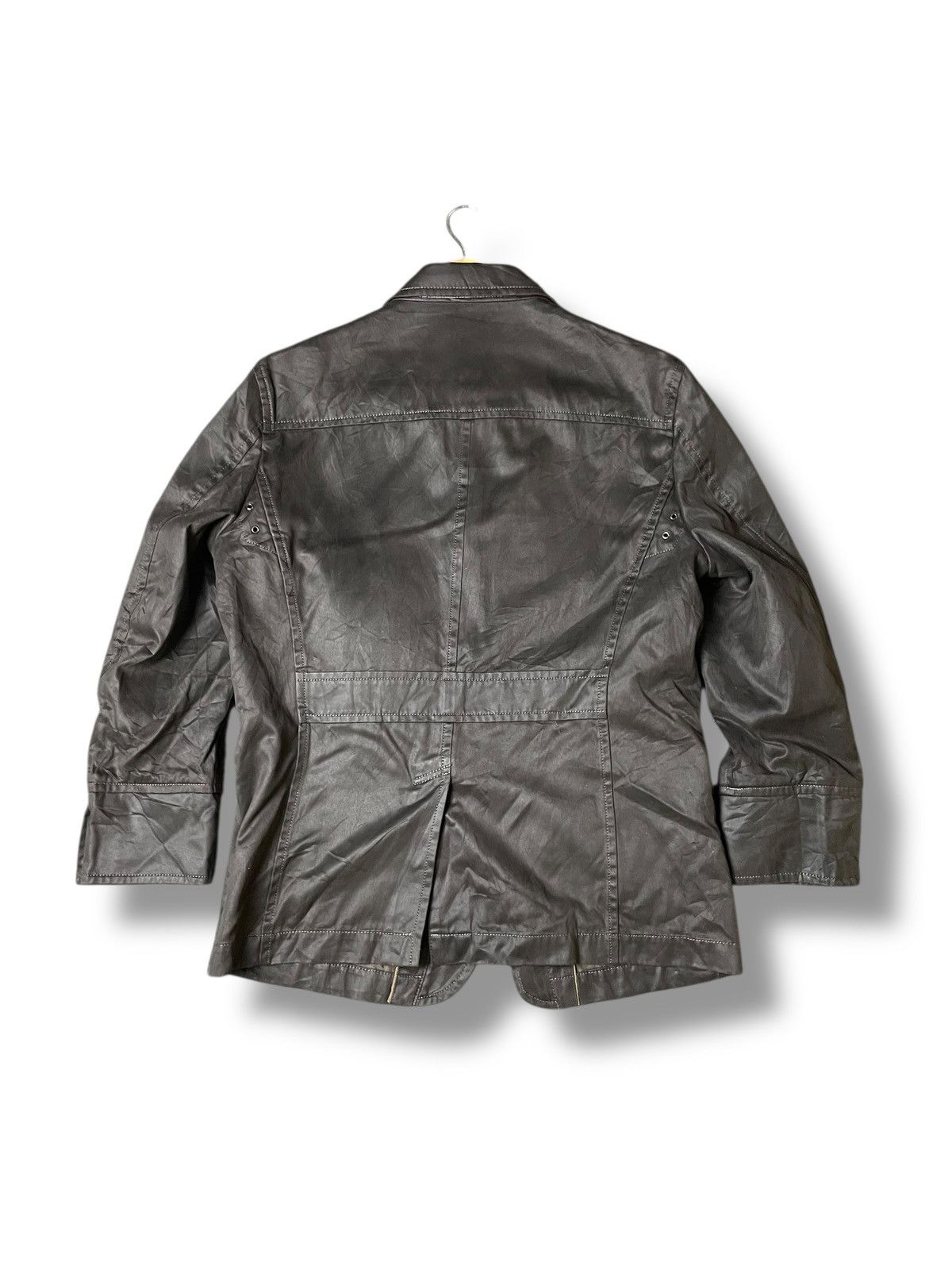 Japanese Brand × Leather × Vintage Japanese Brand Polyester Leather Light Jacket (116) Size US S / EU 44-46 / 1 - 7 Thumbnail