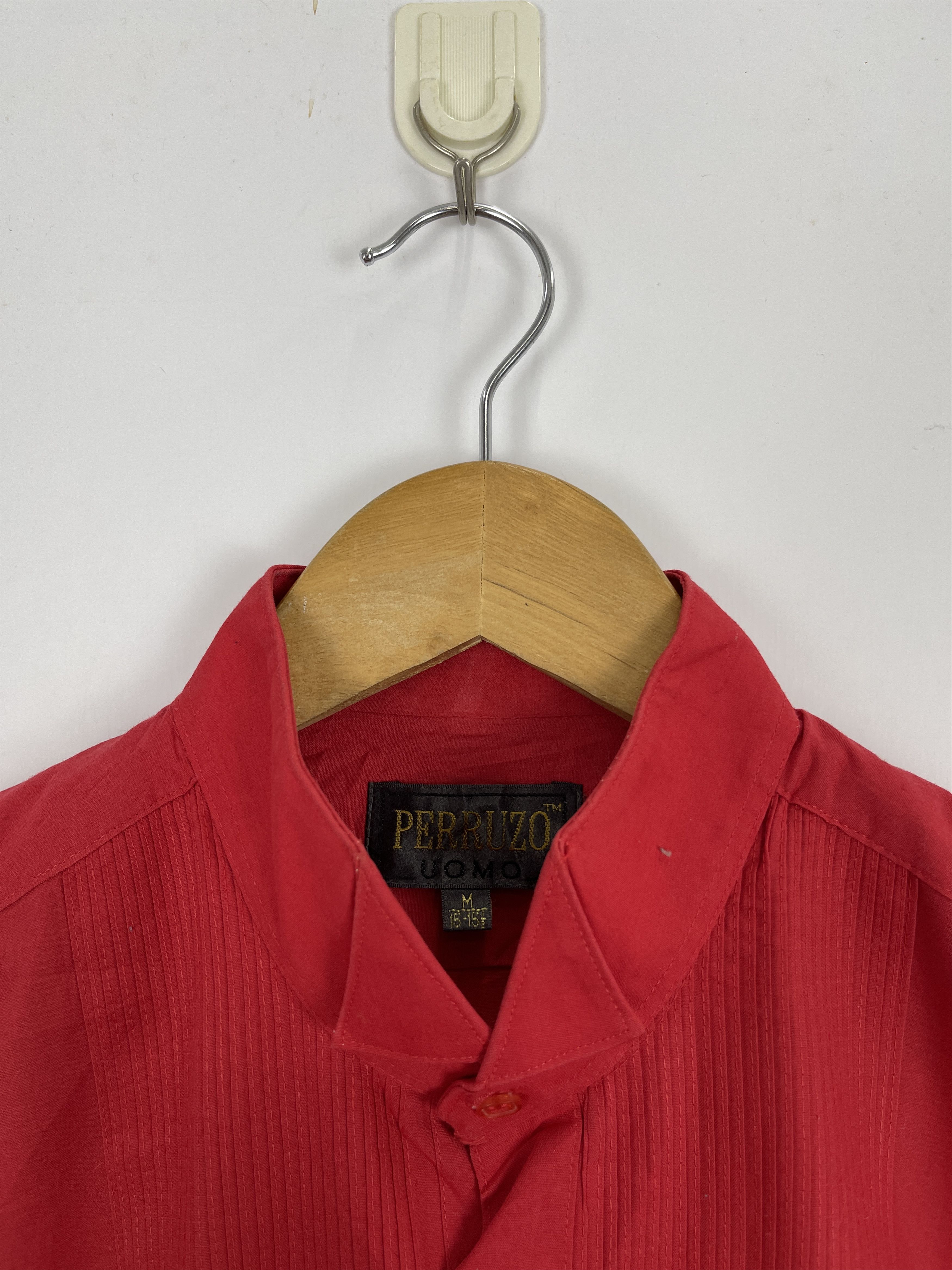 Vintage Vintage Perruzo Uomo Red Indian Style Plain Shirt TA0382 Size US M / EU 48-50 / 2 - 8 Thumbnail