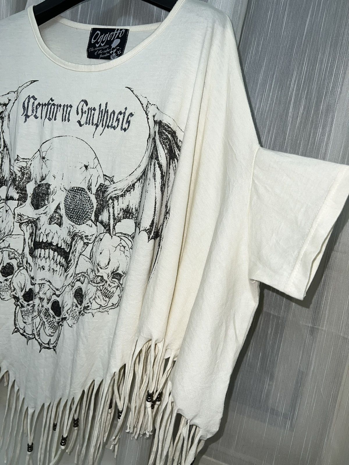If Six Was Nine Oggetto poncho skull top ☠️🖤 Size ONE SIZE - 15 Thumbnail