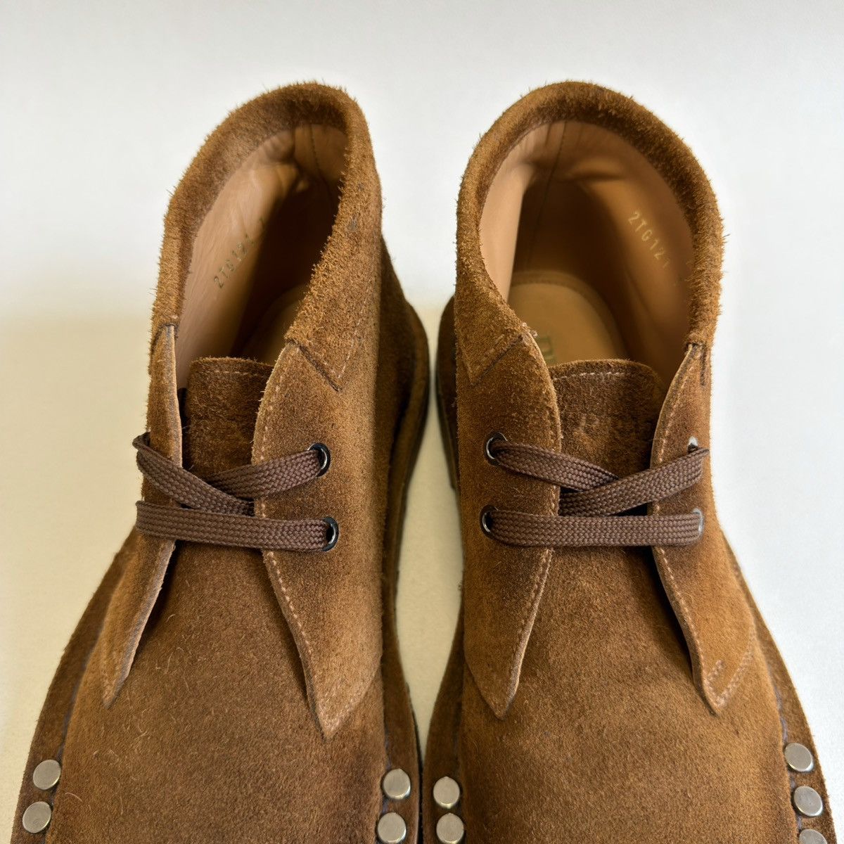 Prada A/W 17 ‘Studded’ Suede Chukka Boots Size US 8 / EU 41 - 8 Thumbnail