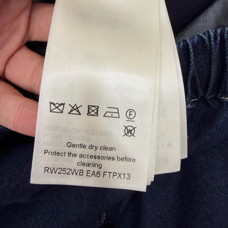 Louis Vuitton 25 dark blue denim turnip pants