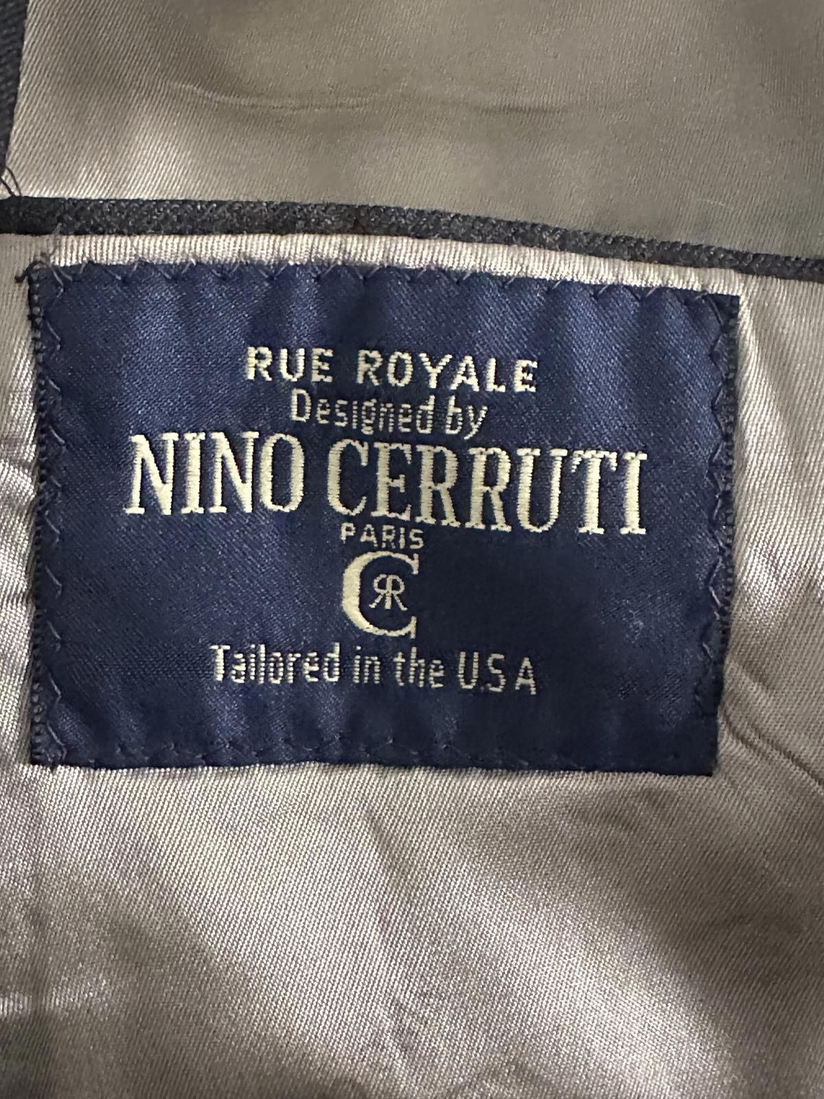 Designer Nino Cerruti grey wool sports coat Size 42R Size 42R - 8 Thumbnail