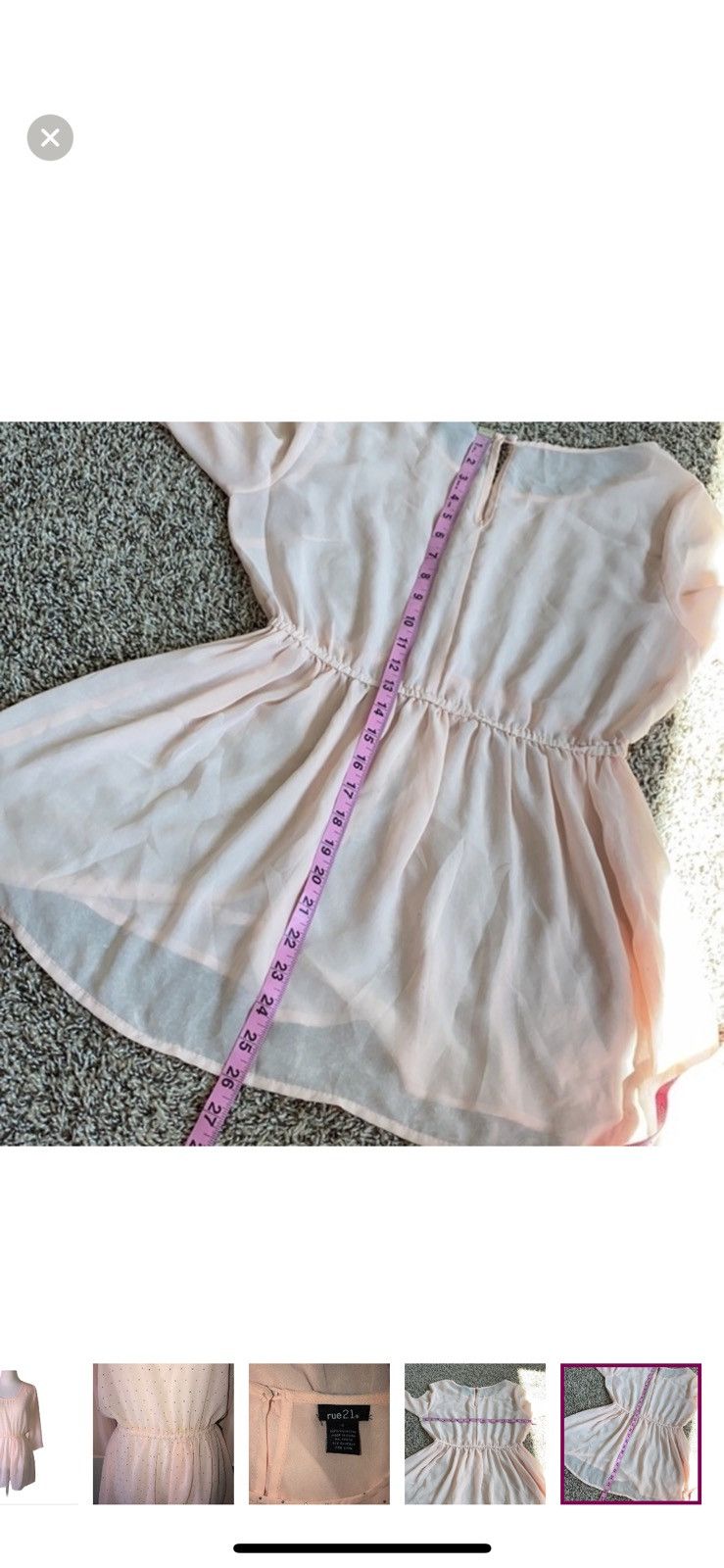rue21 Rue 21 small studded sheer blouse Size S / US 4 / IT 40 - 4 Thumbnail
