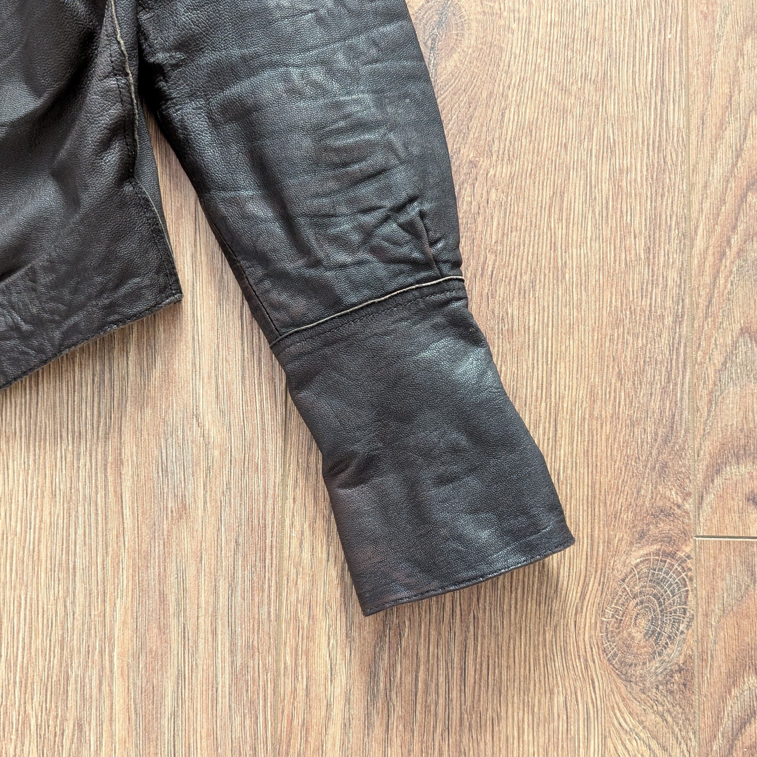 ALLSAINTS Rock Shirt Leather Clothing Slim Fit Dark Brown