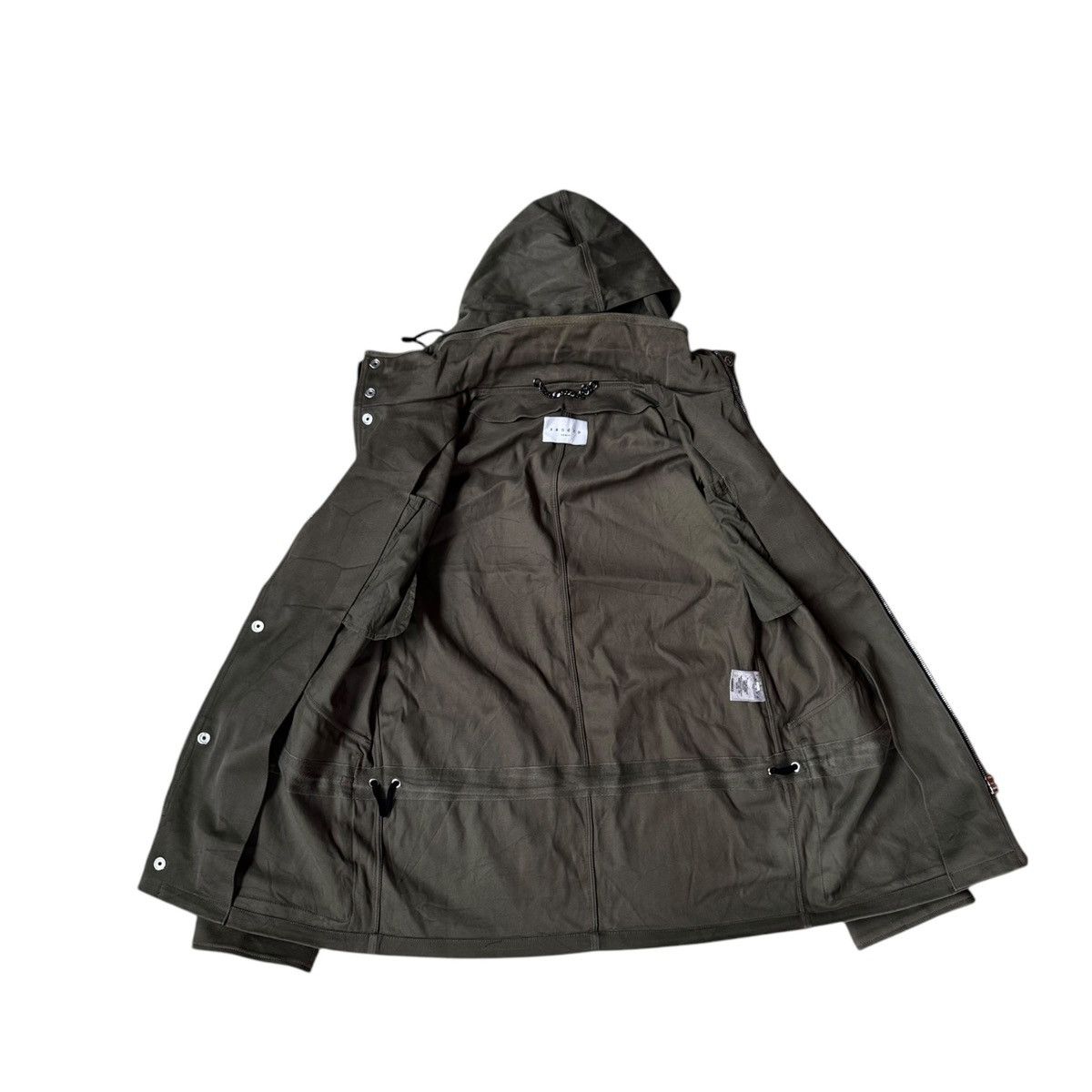 Sandro Sandro Paris Green Hooded Coat Utility Mens Jacket Size US S / EU 44-46 / 1 - 4 Thumbnail