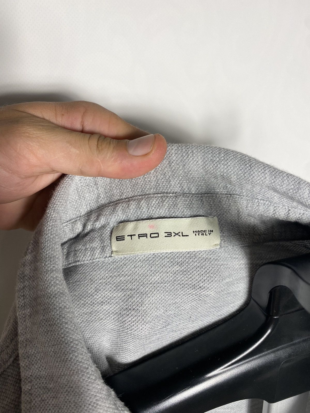 Etro ETRO MILANO luxury classic grey polo shirt tee rare old Size US XXL / EU 58 / 5 - 10 Thumbnail