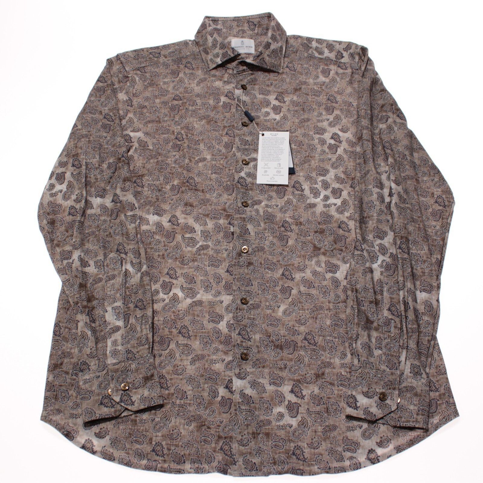 Other Emanuel Berg New with tags Shirt Size L US In Brown Size US L / EU 52-54 / 3 - 3 Thumbnail