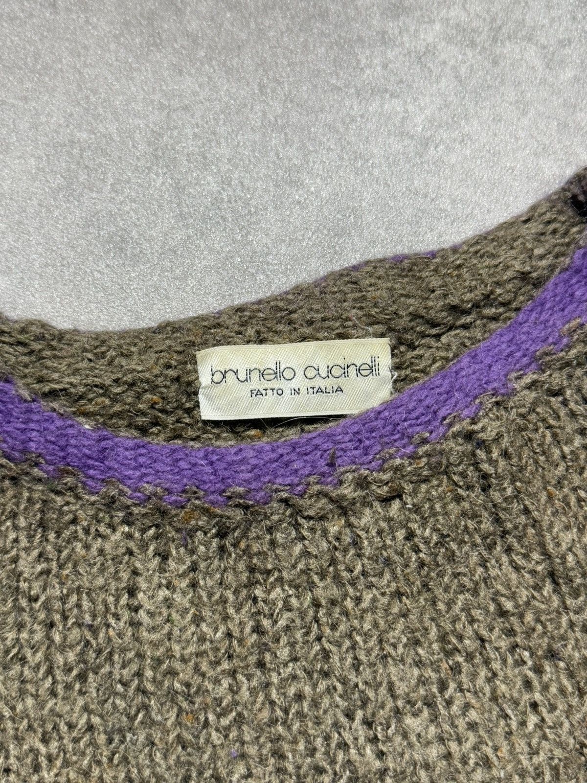 Brunello Cucinelli × Vintage Brunello Cucinelli Sweater Woman Cropped Fit Fatto in Italia Size M / US 6-8 / IT 42-44 - 2 Thumbnail