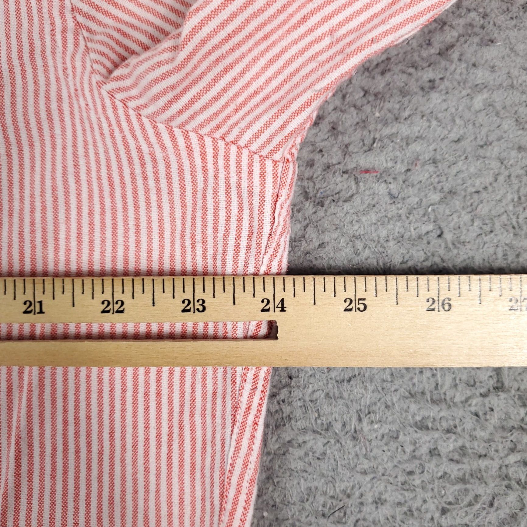 American Eagle Outfitters American Eagle Shirt Mens XL Red Striped Button-Up Long Sleeve Casual Classic Size US XL / EU 56 / 4 - 6 Thumbnail