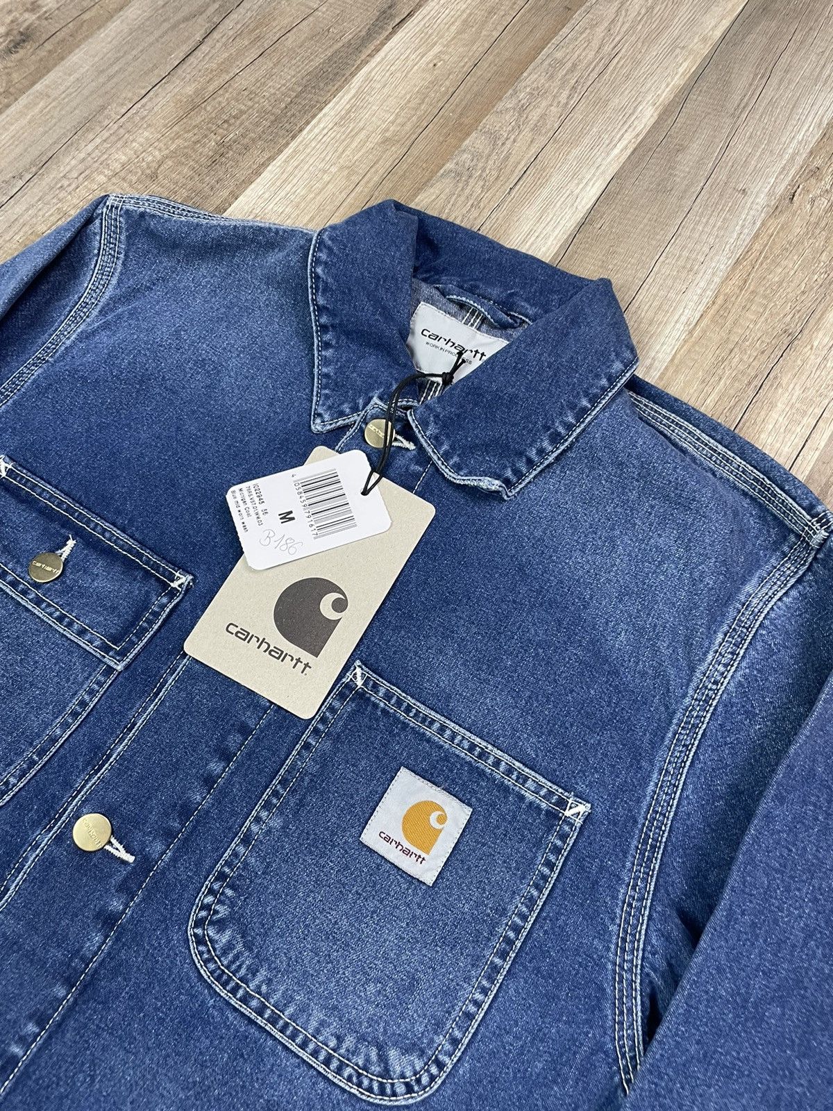 Carhartt BRAND NEW Carhartt Denim Jeans Michigan Chore Coat Jacket Size US S / EU 44-46 / 1 - 3 Thumbnail