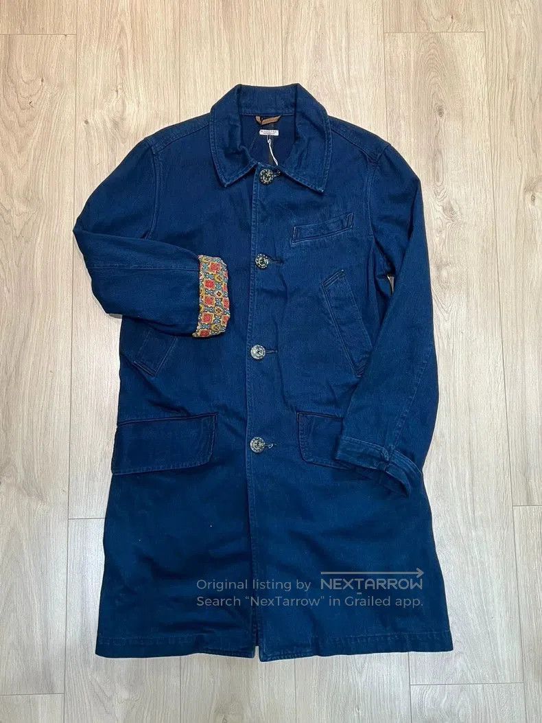 Kapital Kapital Natural Dye Denim Trench Coat. Size US L / EU 52-54 / 3 - 2 Thumbnail