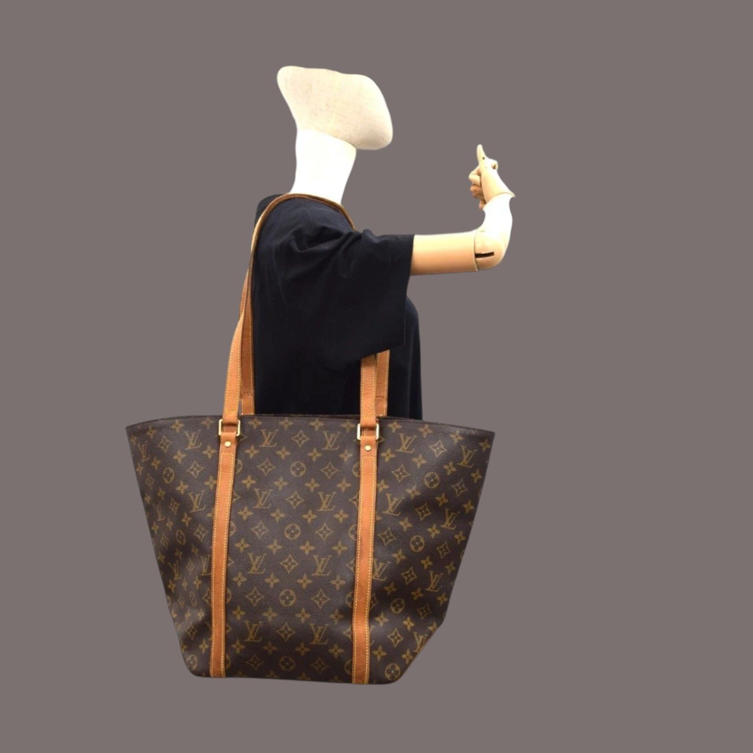 Louis Vuitton Auth Louis Vuitton Sac Shopping Tote Bag Monogram M51108 Size ONE SIZE - 1 Thumbnail