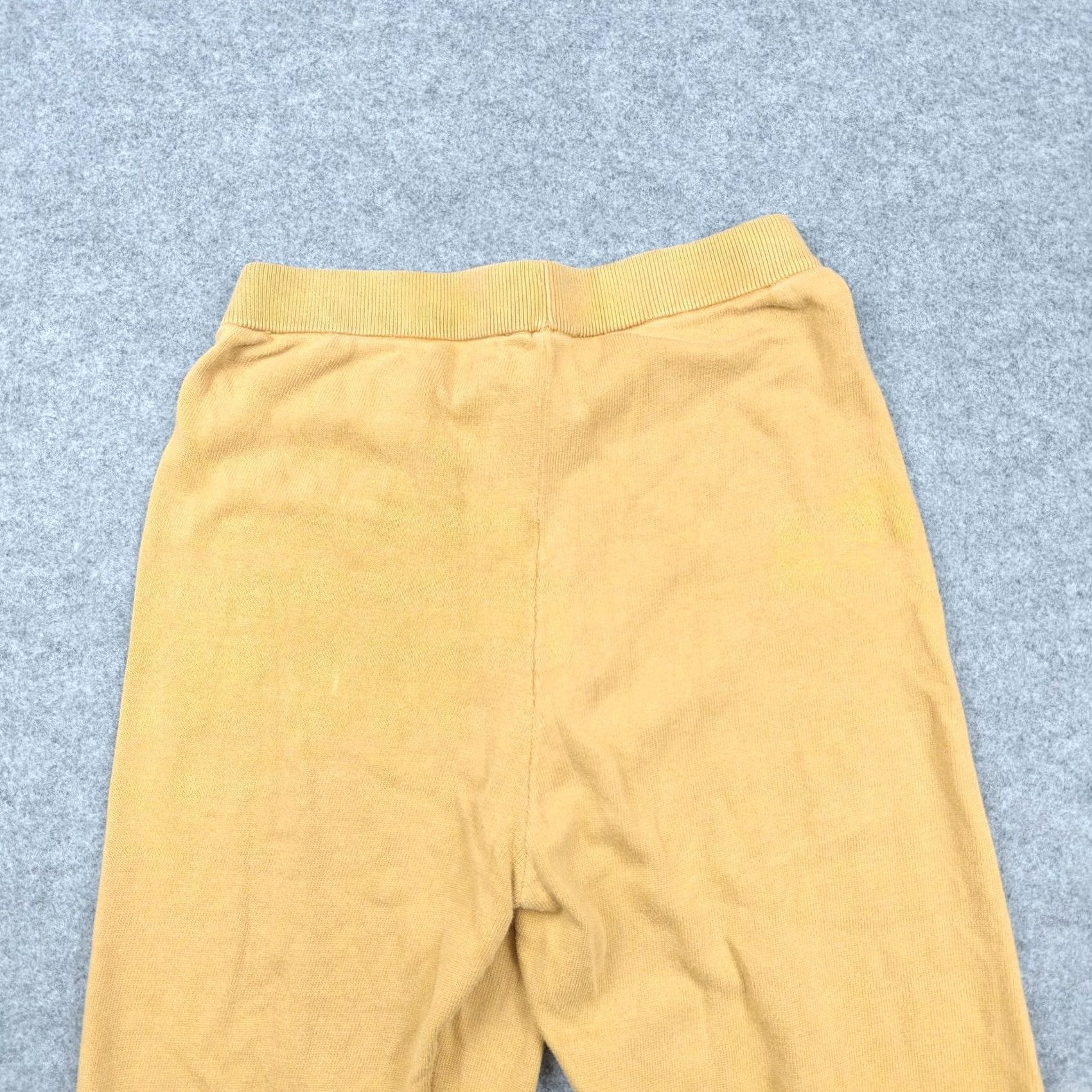 Christy Dawn Christy Dawn Pants Womens Small Yellow Knit Jogger Cuffed Elastic Waist Casual Size 28" / US 6 / IT 42 - 6 Thumbnail