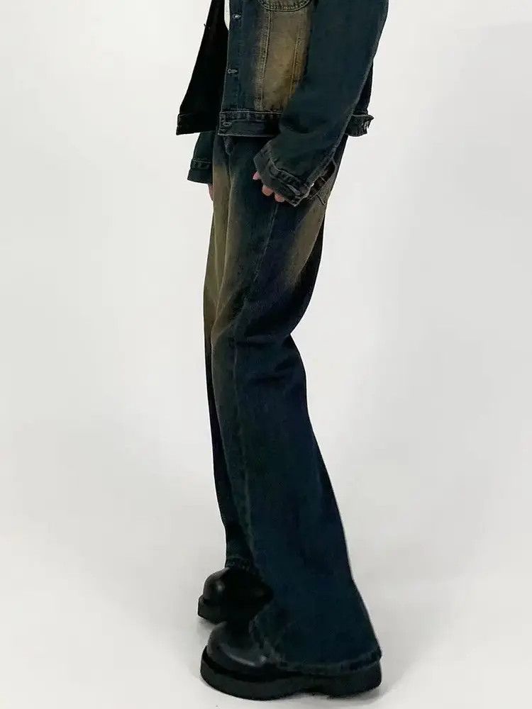 Japanese Brand × Jean Retro loose casual micro flared jeans Size US 32 / EU 48 - 4 Thumbnail