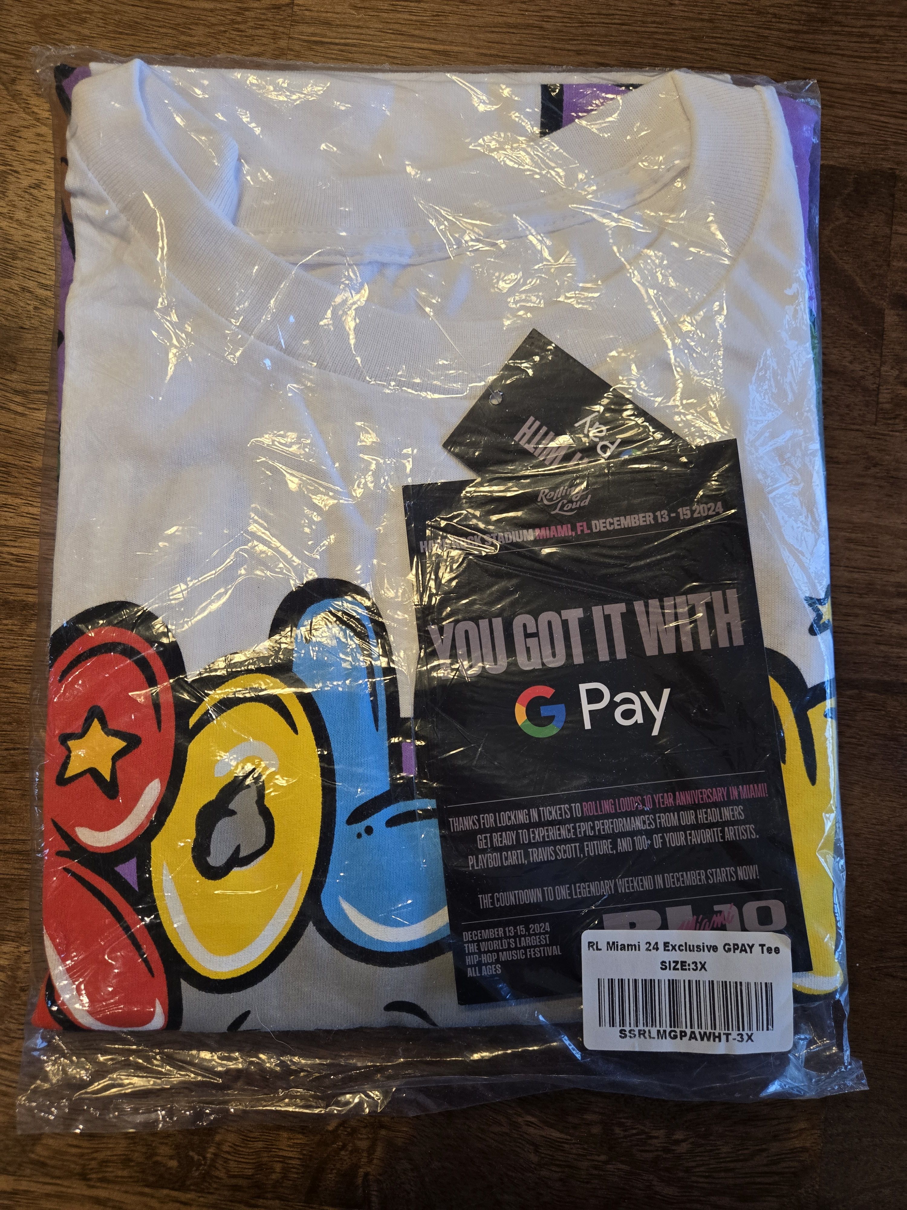 Rolling Loud RL Miami 2024 Exlusive GPAY Tee Size US XXL / EU 58 / 5 - 1 Thumbnail