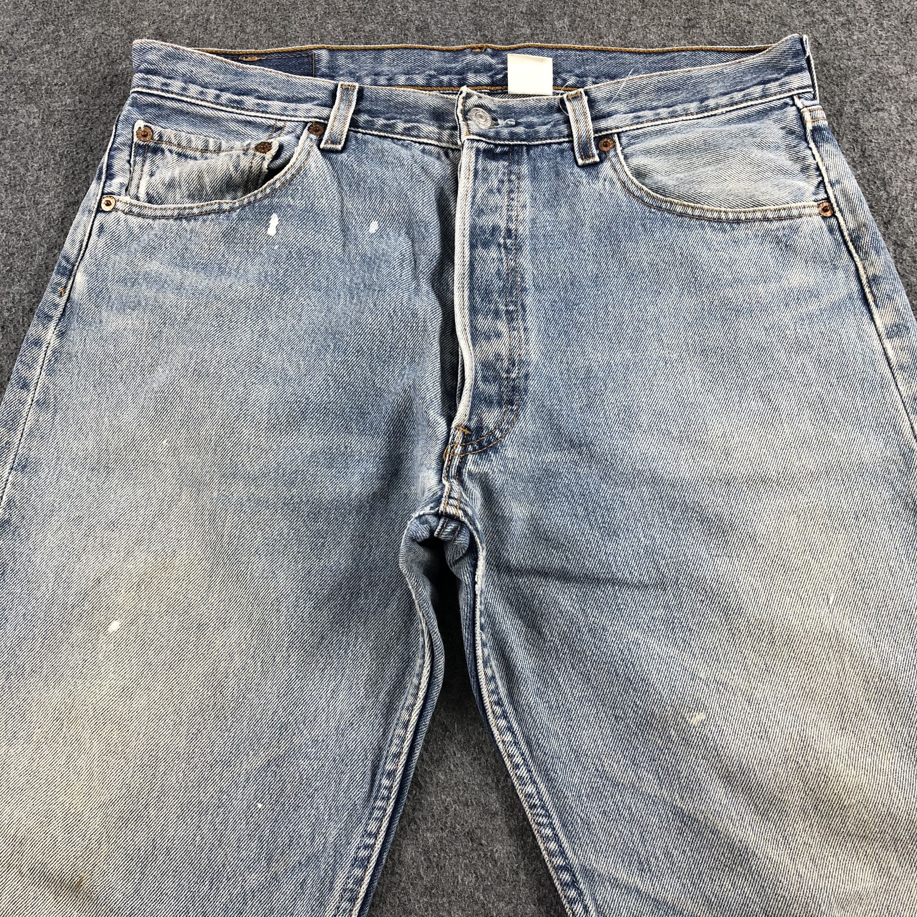 Levi's 90s Vintage Light Wash Levis 501 Jeans-J1998 Size US 26 / EU 42 - 3 Thumbnail