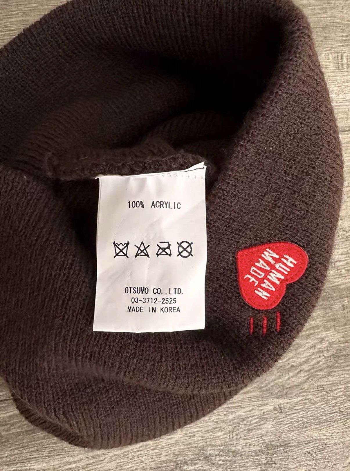 Human Made HUMAN MADE HM SHORT BEANIE Heart knit beanie Size ONE SIZE - 3 Thumbnail