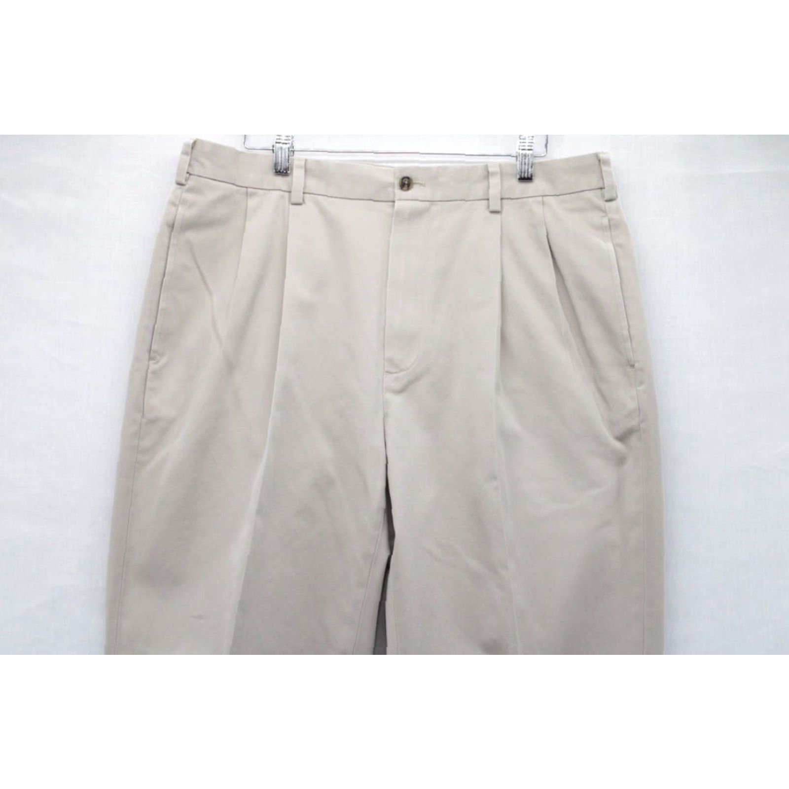 Brooks Brothers Brook Brothers Pants Mens 36X32 Chino Elliot Beige Pleated Front Cuffed Regular Fit Shirt? Size US 36 / EU 52 - 2 Thumbnail