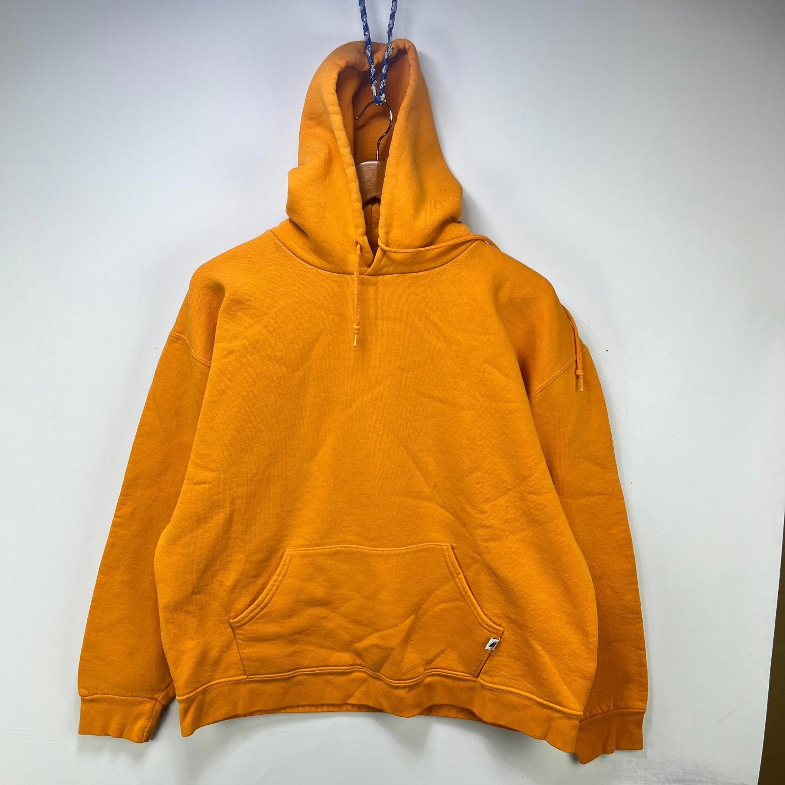 Russell Athletic Vintage Russell Athletic Blank Orange Hoodie XL Y2K Size US XL / EU 56 / 4 - 1 Thumbnail