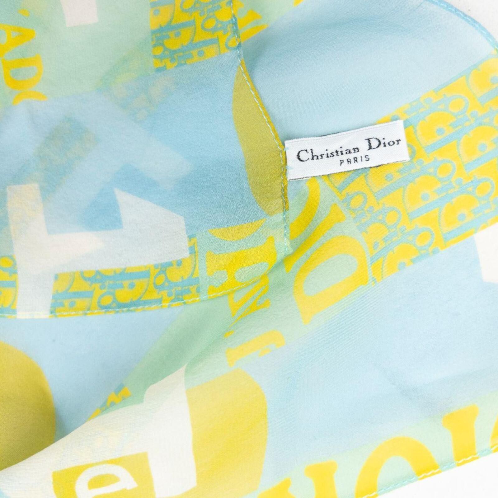 Dior Vintage 2005 Dior Monogram Silk Scarf Size ONE SIZE - 6 Thumbnail