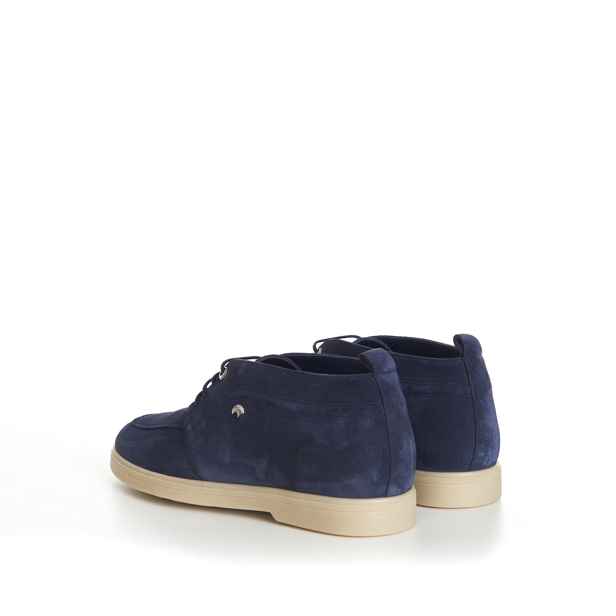 Stefano Ricci Blue Suede Lace Up Chukka Boots With Rubber Soles Size US 7.5 / EU 40-41 - 5 Thumbnail