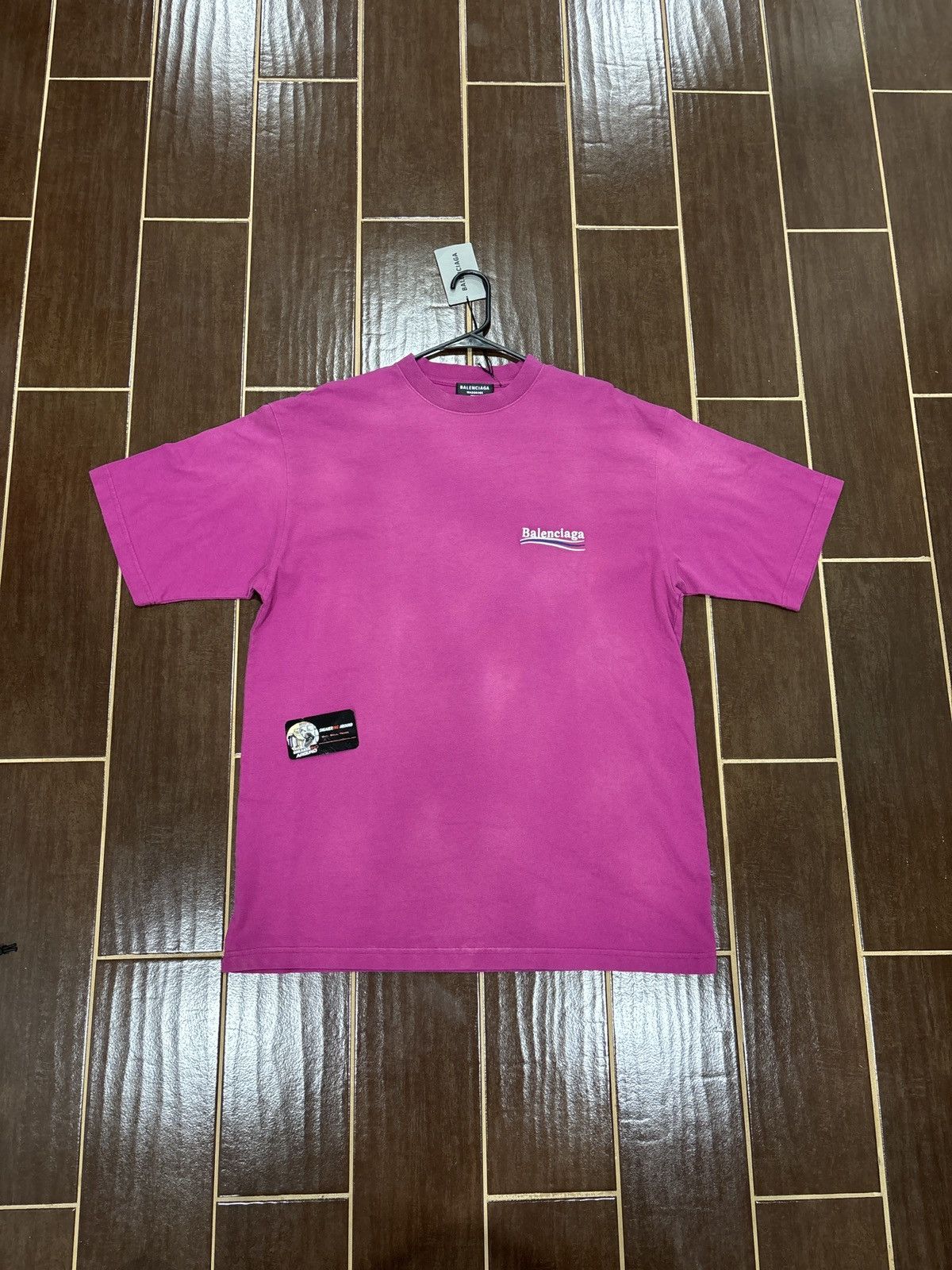 NEW Balenciaga Political Campaign Tee Purple Size S/Fits XL