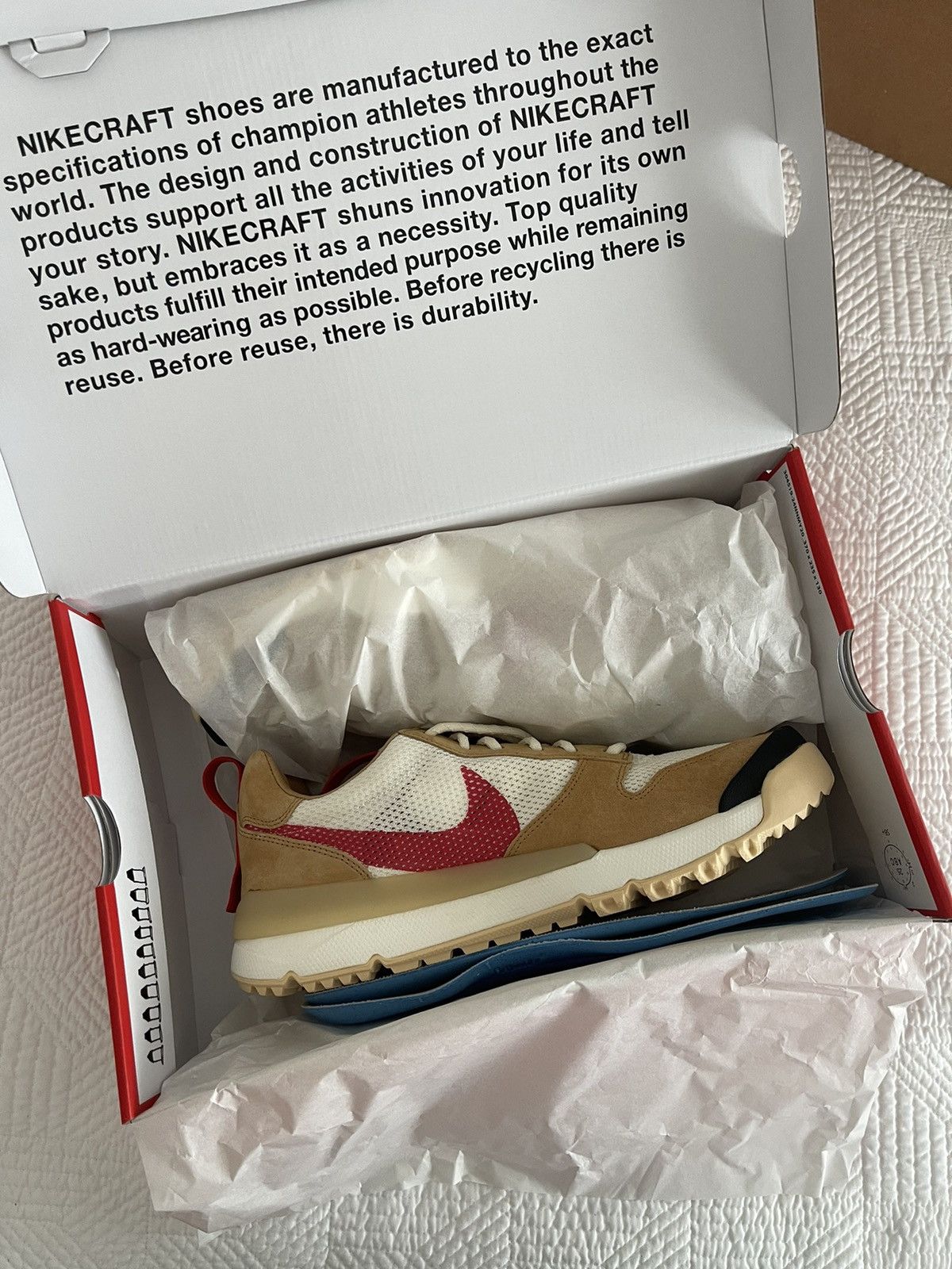 Nike × Tom Sachs Tom Sachs NikeCraft Mars Yard 3.0 US12 Size US 12 / EU 45 - 2 Thumbnail