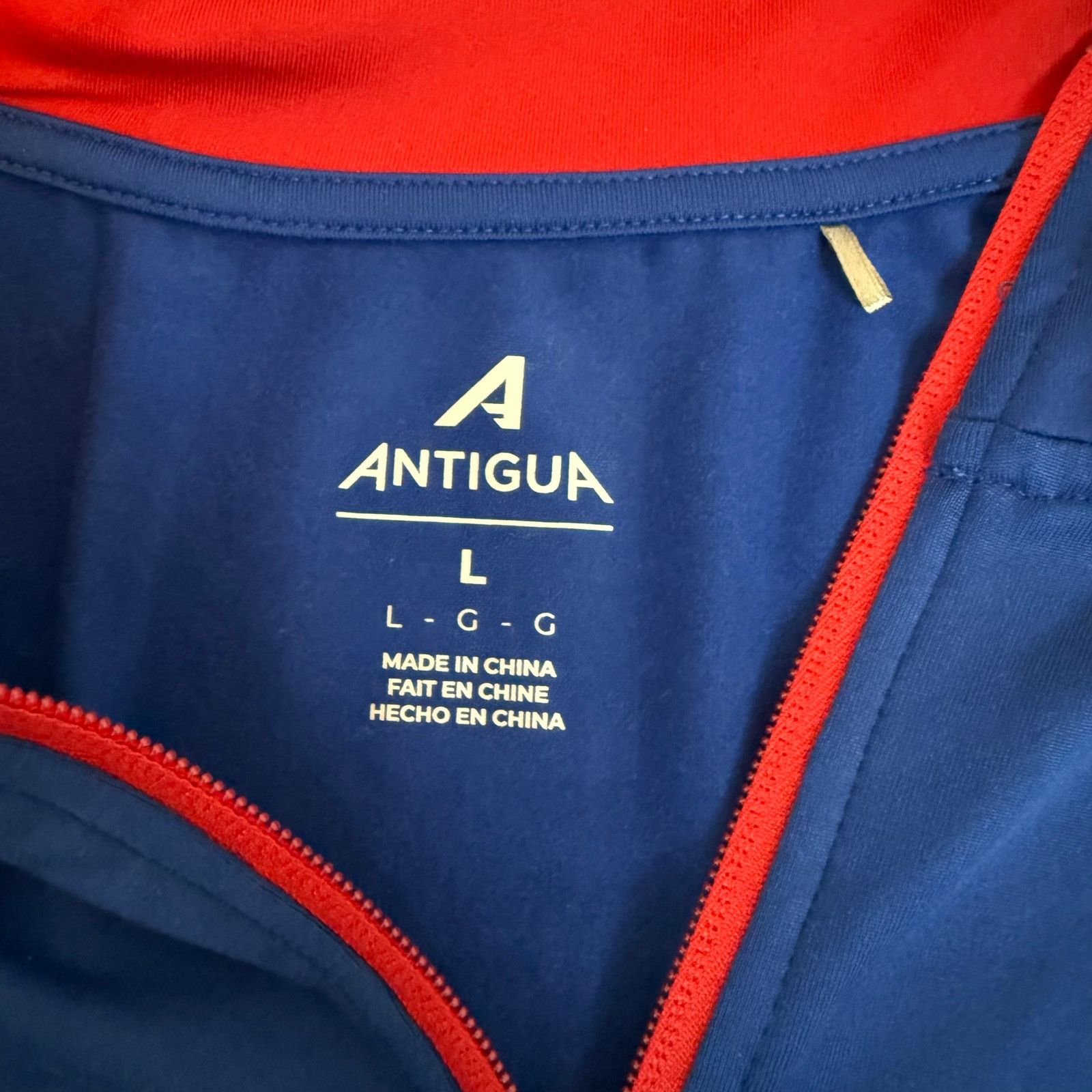 Antigua New York Giants Antigua NFL Quarter Zip Sweater Size L NWT Size US L / EU 52-54 / 3 - 4 Thumbnail