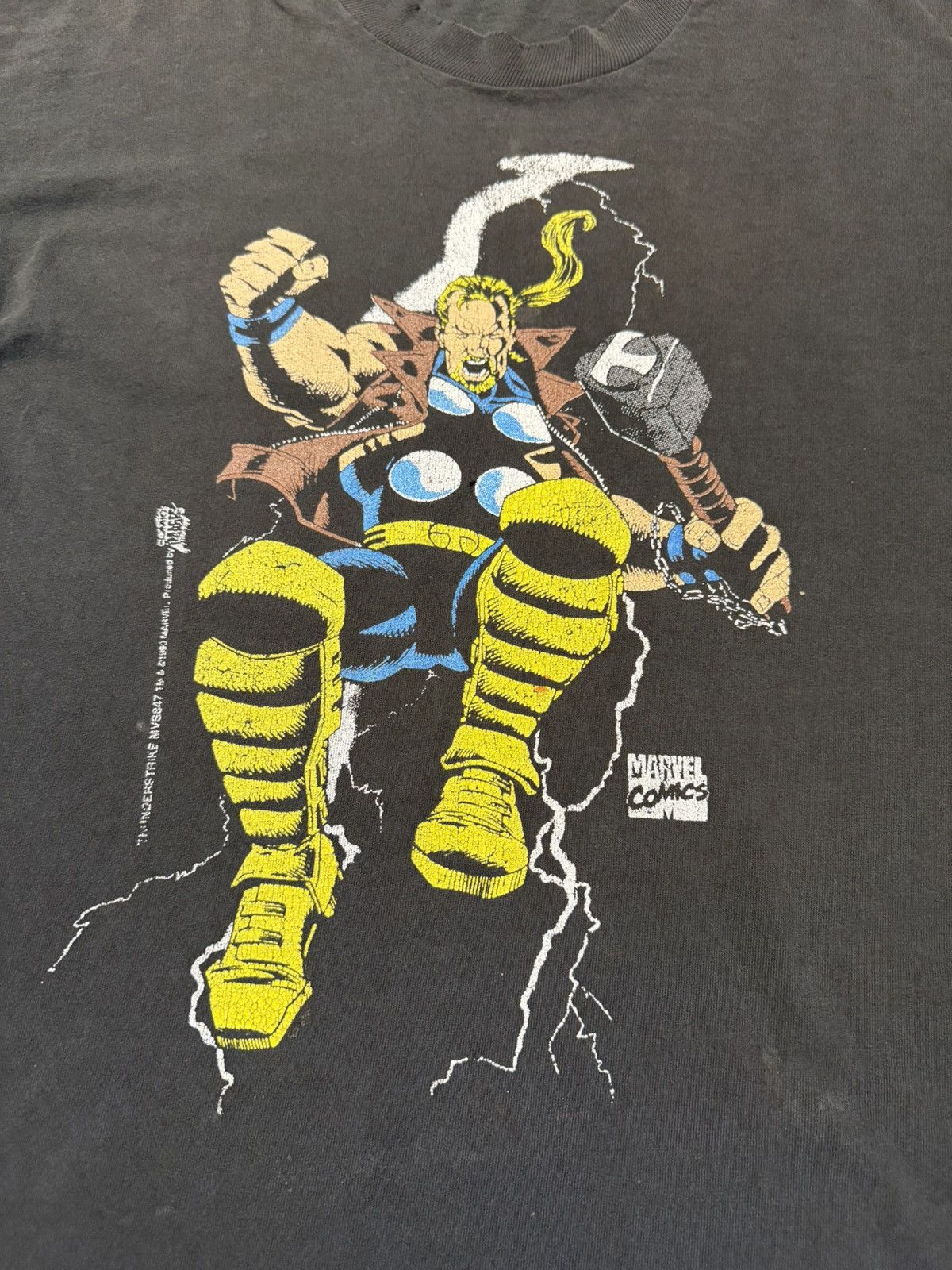 Other 1993 Vintage Marvel Comics Thor Thunderstrike Distressed Tee Size US L / EU 52-54 / 3 - 3 Thumbnail