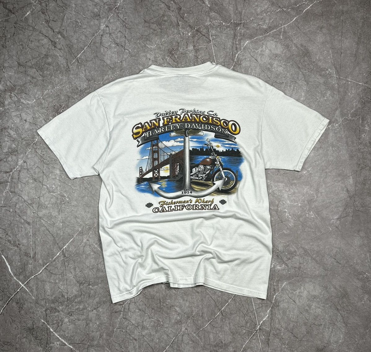 Harley Davidson × Vintage Vintage Harley Davidson 90s Motorcycles T-shirt Size L Size US L / EU 52-54 / 3 - 6 Thumbnail