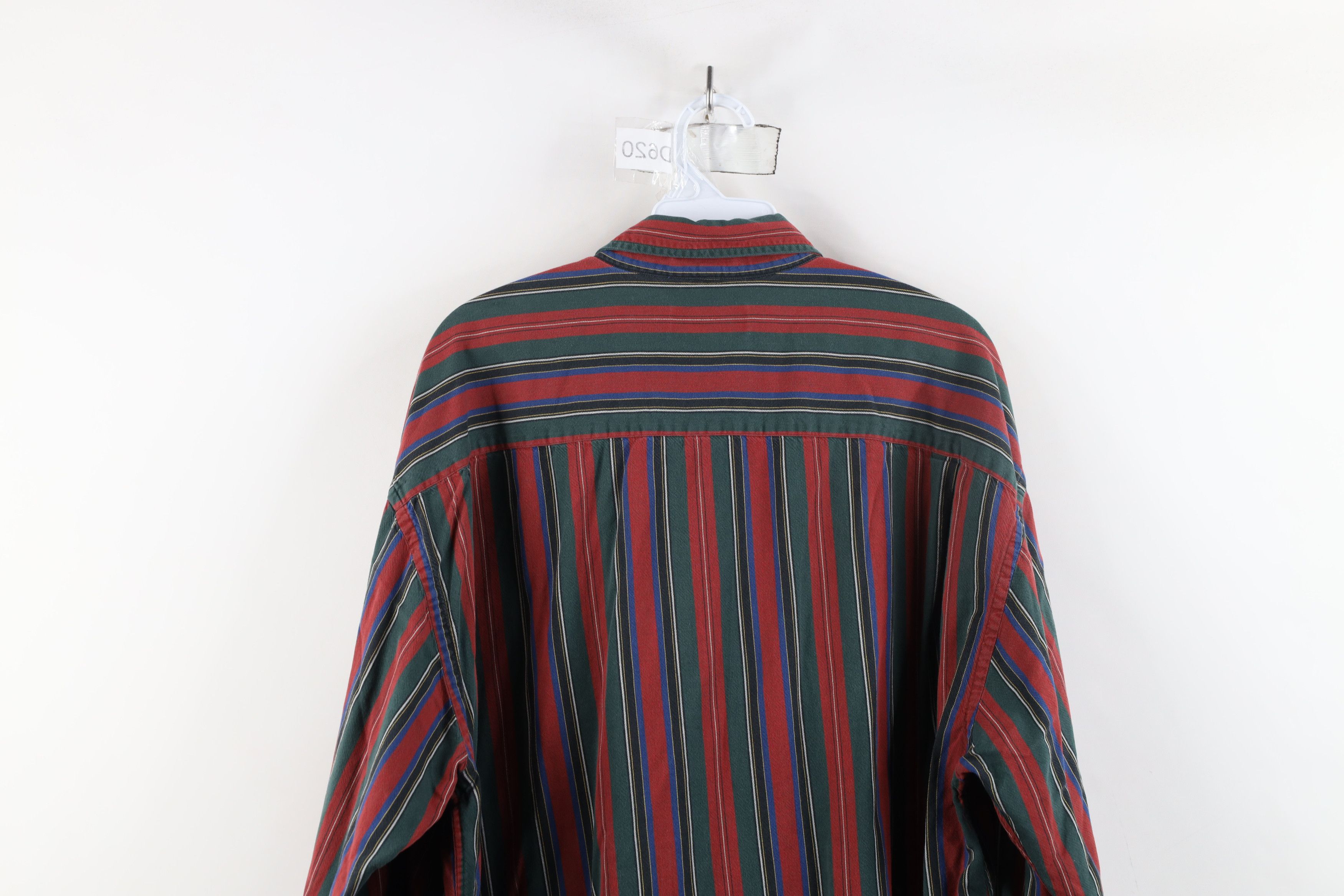Vintage Vintage 90s Streetwear Striped Collared Button Down Shirt Size US XL / EU 56 / 4 - 12 Thumbnail