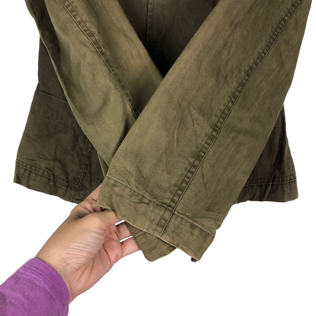 Japanese Brand 🔥Biker Cropped Jacket Tabasa Paris Inspire Issey Miyake Size US M / EU 48-50 / 2 - 15 Thumbnail