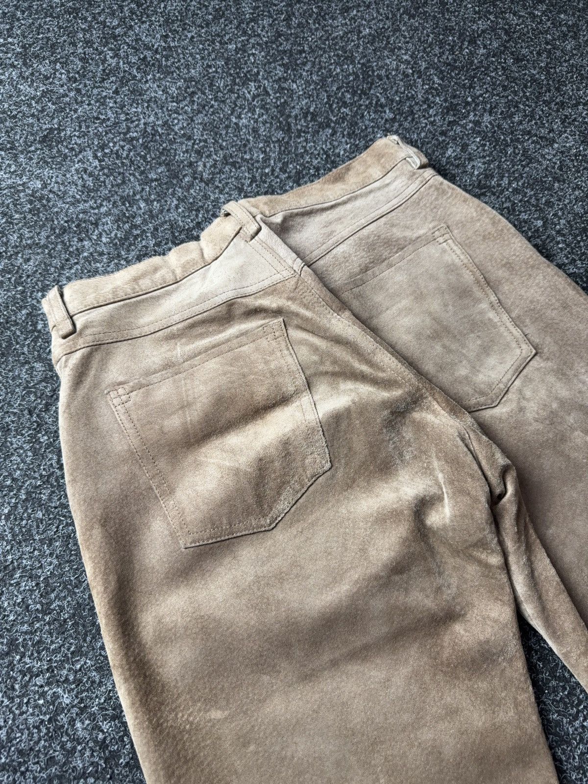 Genuine Leather Vintage 00s Retro Western Cowboy Leather Chrome Style Pants Size US 30 / EU 46 - 16 Thumbnail
