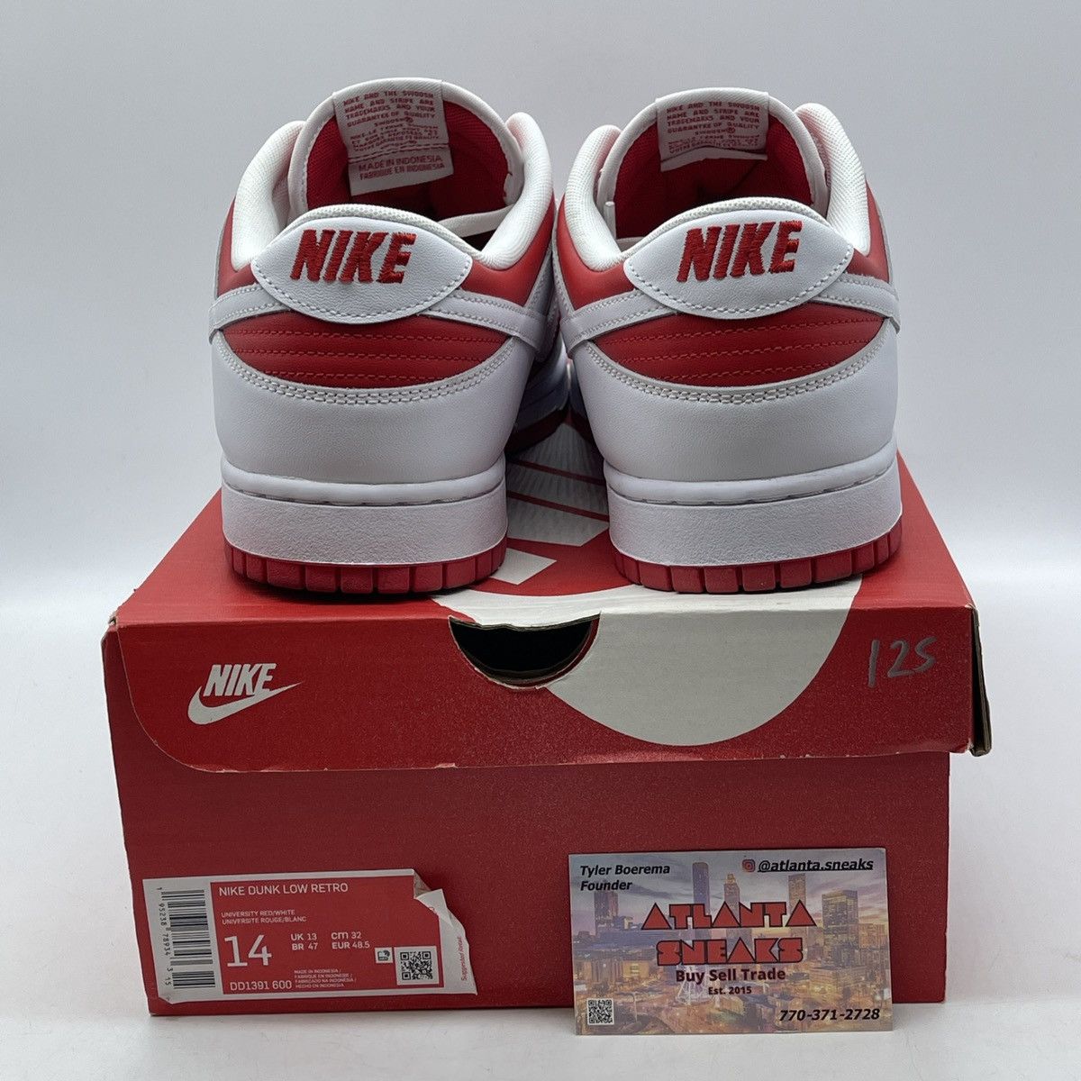 Nike Dunk low championship red Size US 14 / EU 47 - 3 Thumbnail