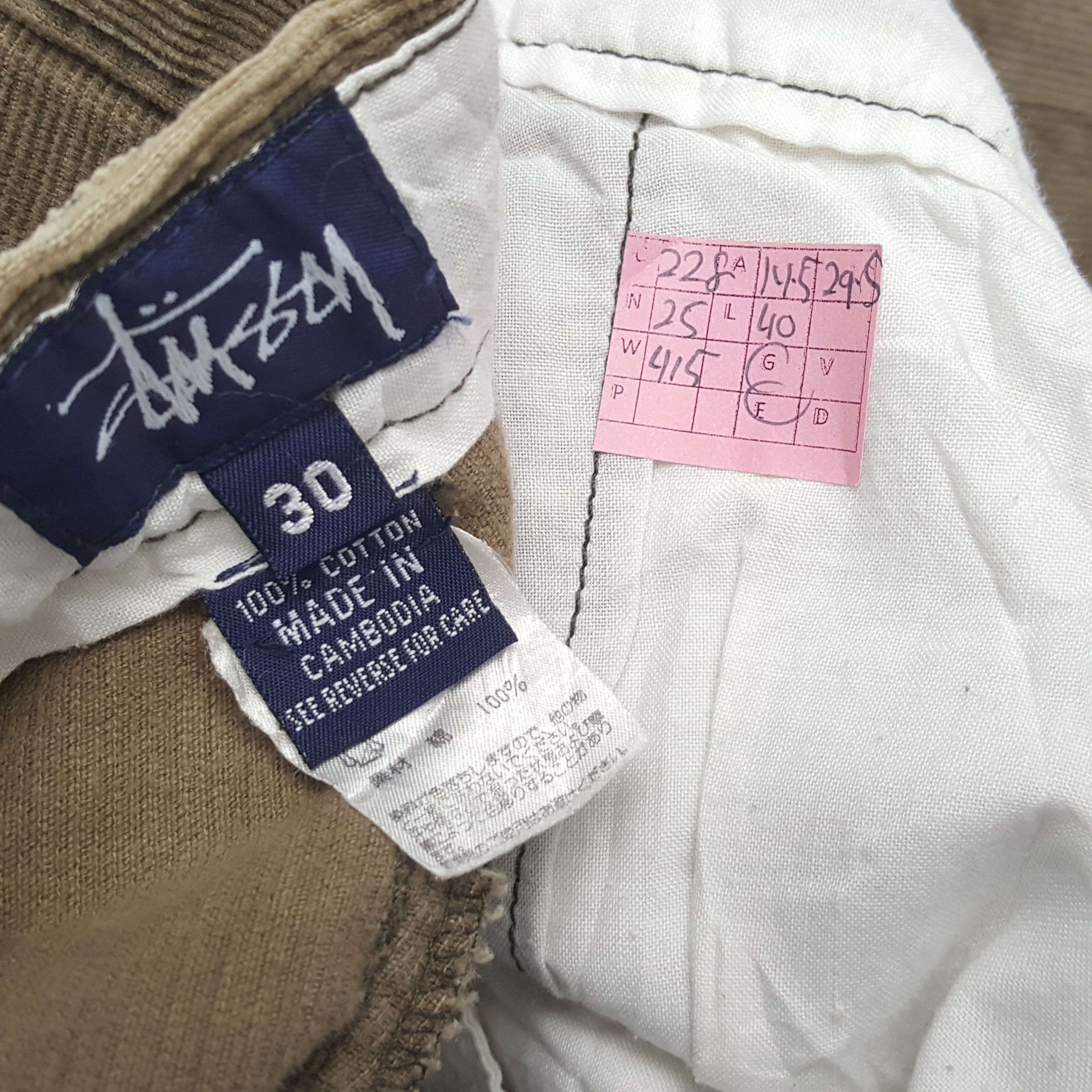 Stussy × Vintage STUSSY Streetwear Style Custom Art Velvet Pants Size US 29 - 13 Thumbnail