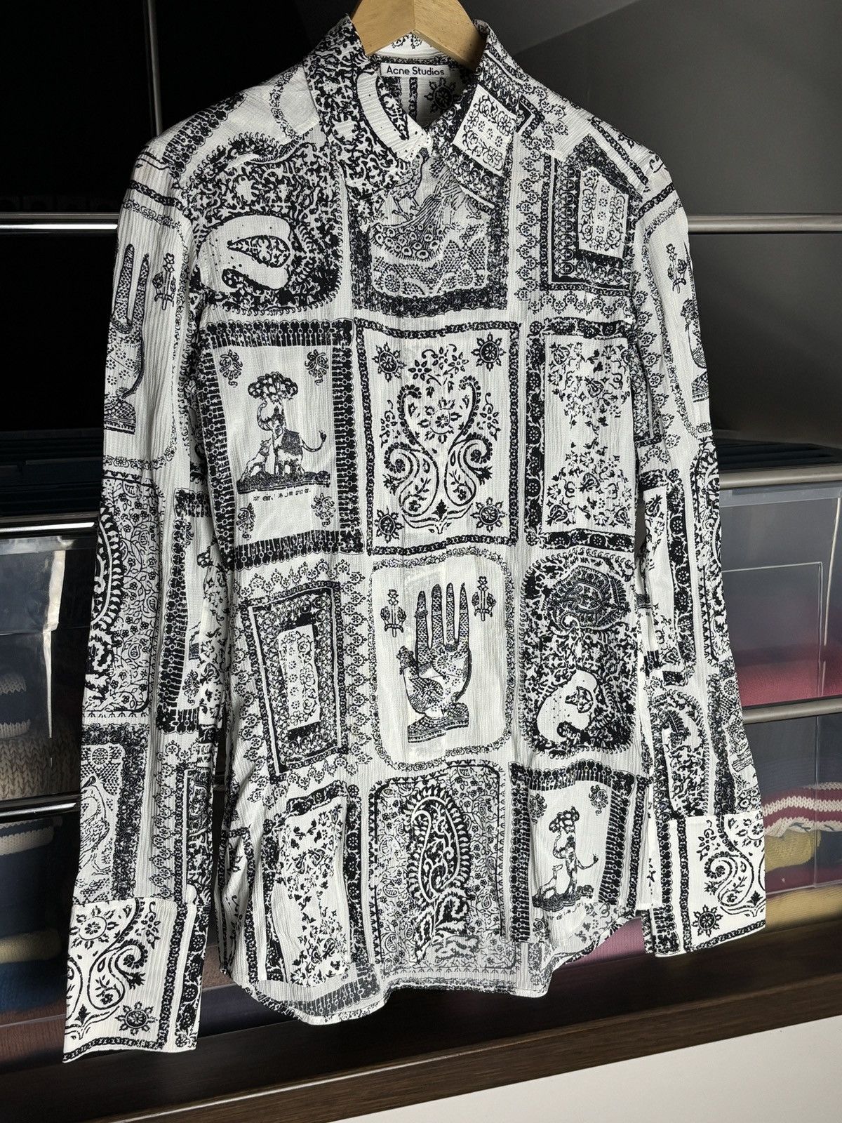 Acne Studios Acne Studios Paisley Patchwork Bandana Silk Rare Shirt Size S / US 4 / IT 40 - 2 Thumbnail