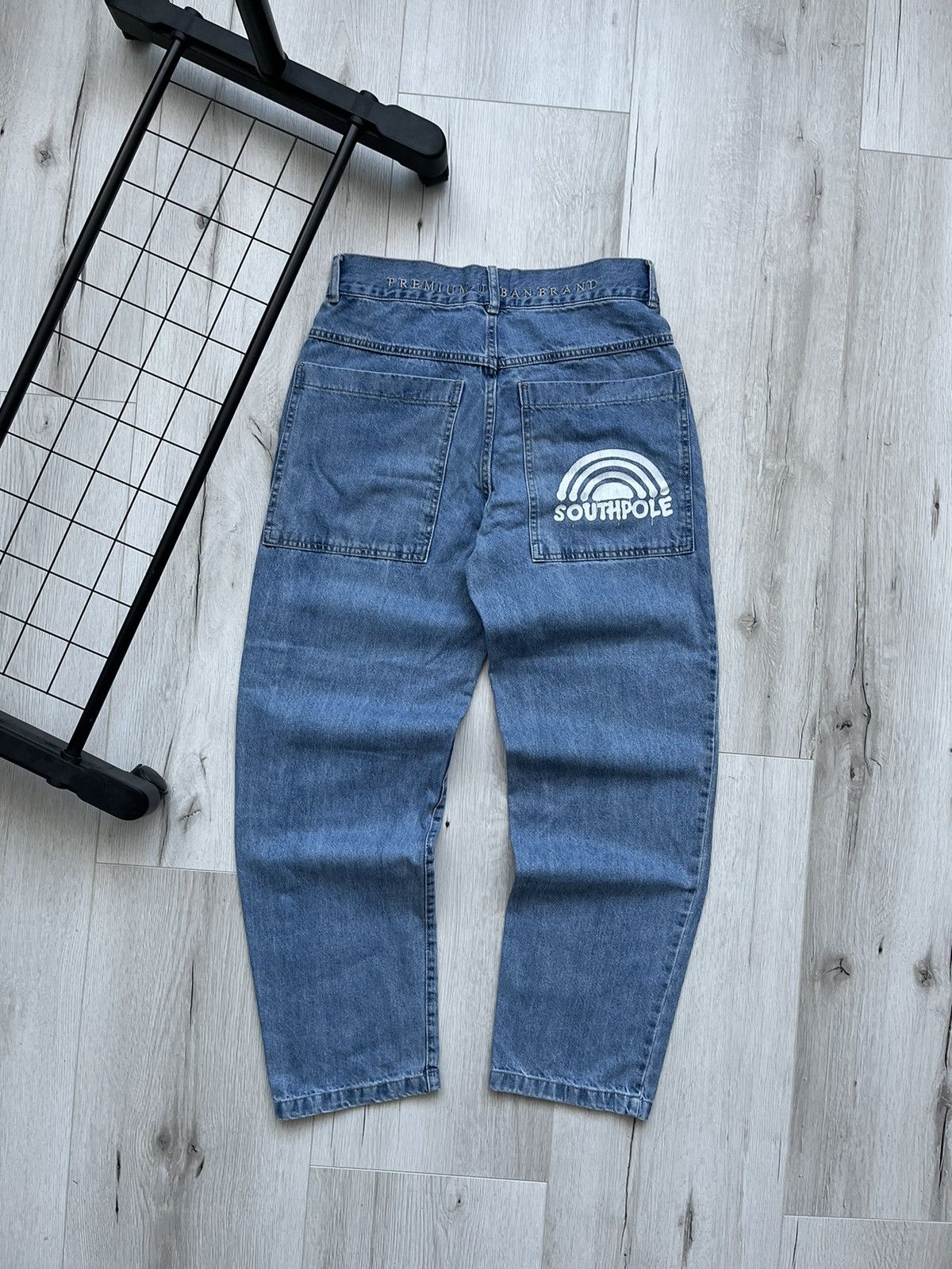 Southpole × Vintage Crazy Y2K Southpole Hip Hop Light Blue Denim Skate Rap Jeans Size US 31 - 1 Thumbnail