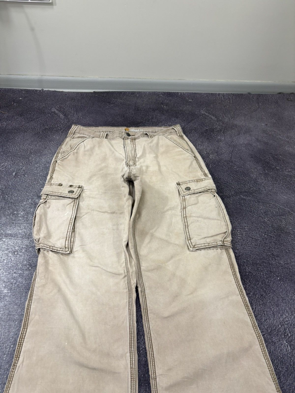 Carhartt Vintage Carhartt Y2K Faded USA Work Hype Cargo Pants Size US 32 / EU 48 - 14 Thumbnail