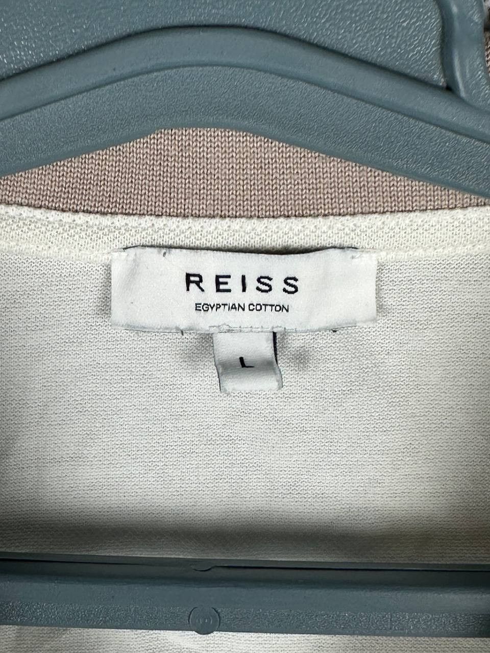 Reiss Reiss Filipo White Textured Polo Shirt Size US L / EU 52-54 / 3 - 4 Thumbnail