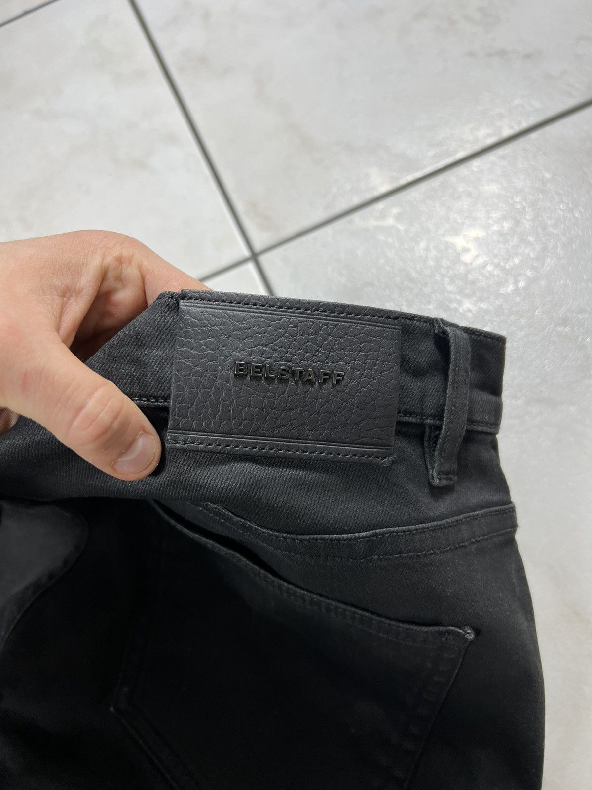 Belstaff Belstaff England waxed motorcycle slim fit pants with pocket Size US 33 - 17 Thumbnail