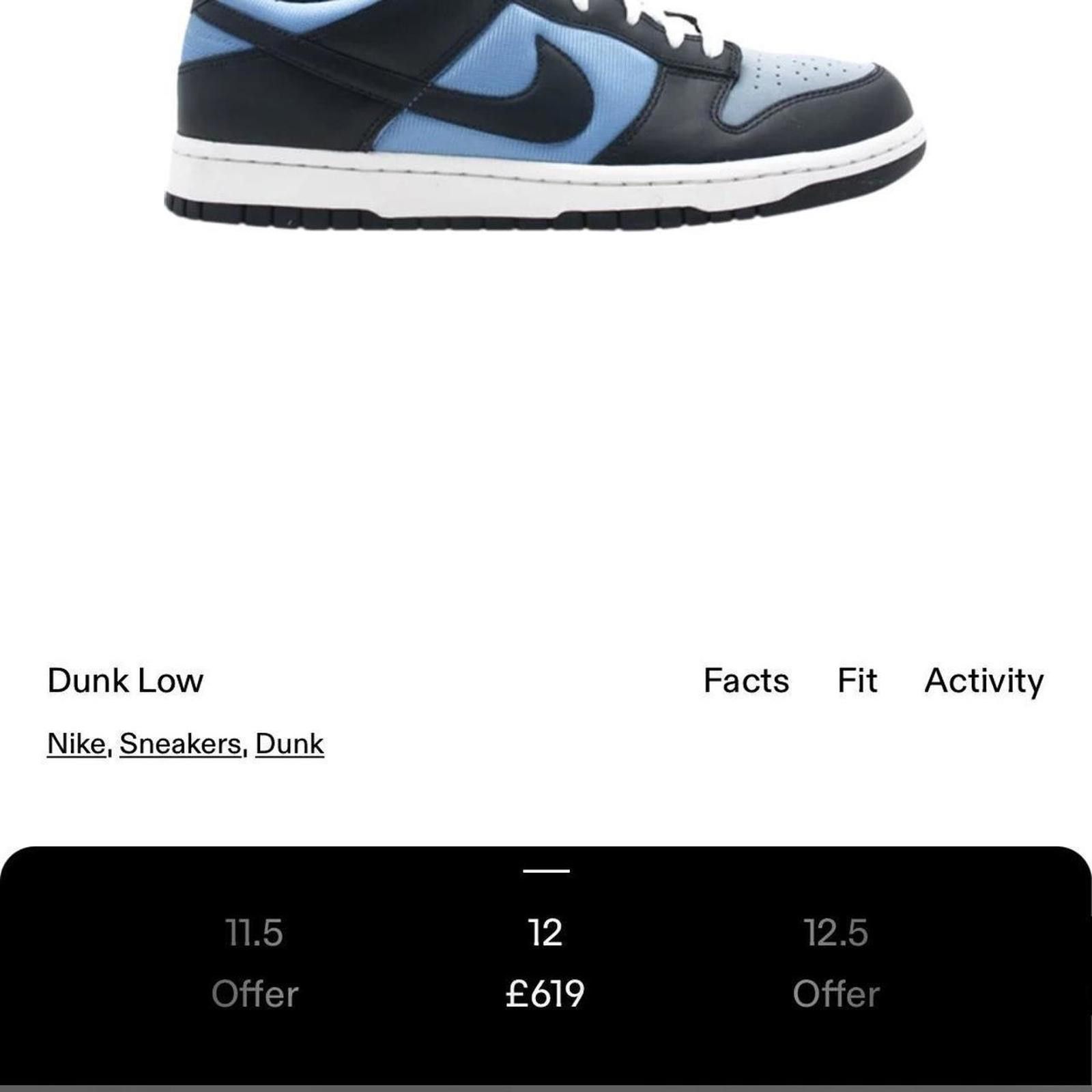 Nike Nike Dunk ‘Obsidian’ 2010. Size US 9 / EU 42 - 8 Thumbnail