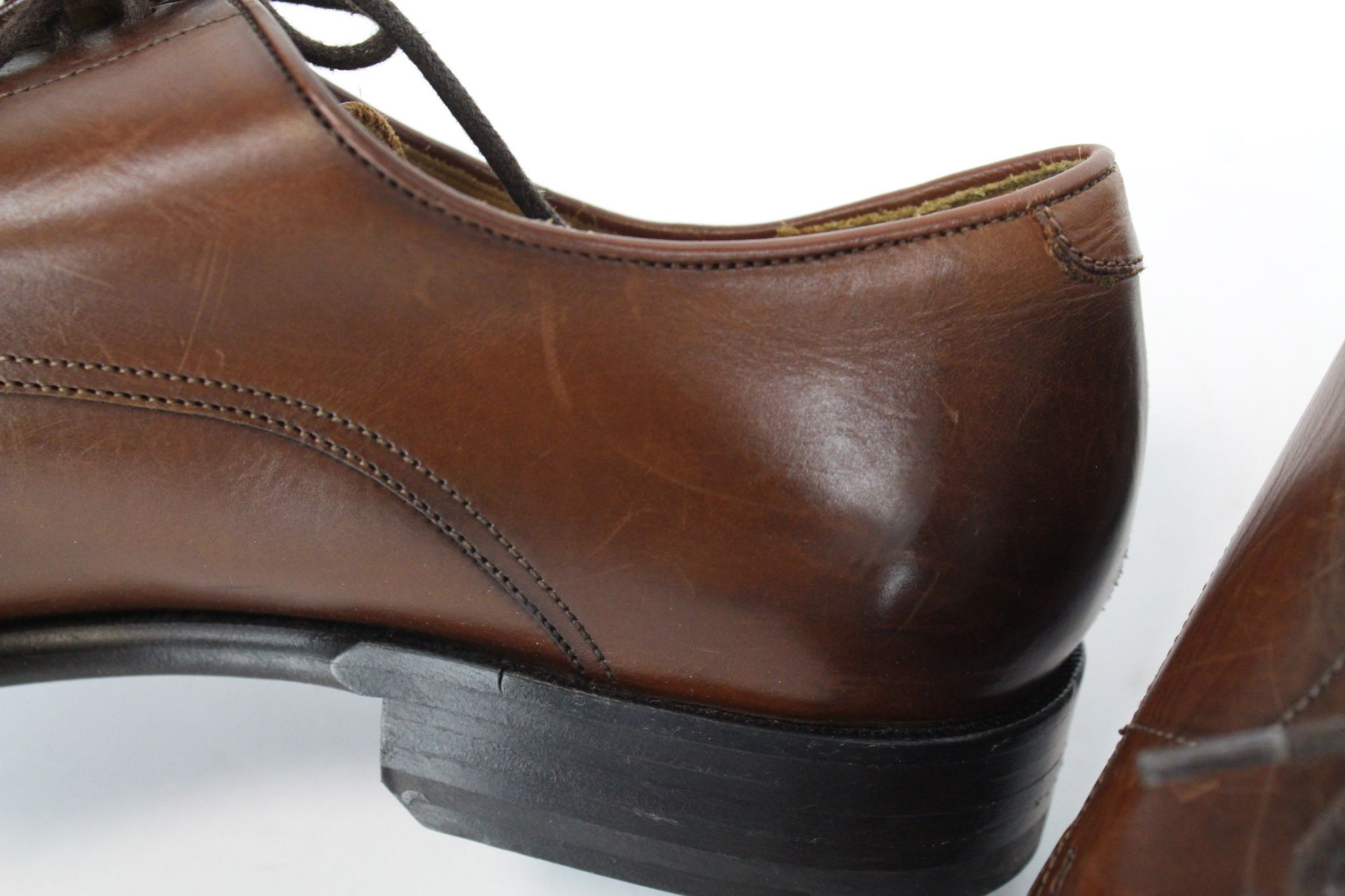 Suitsupply EU40 Mid-Brown Leather Derby Shoes 67798 Size US 7 / EU 40 - 13 Thumbnail