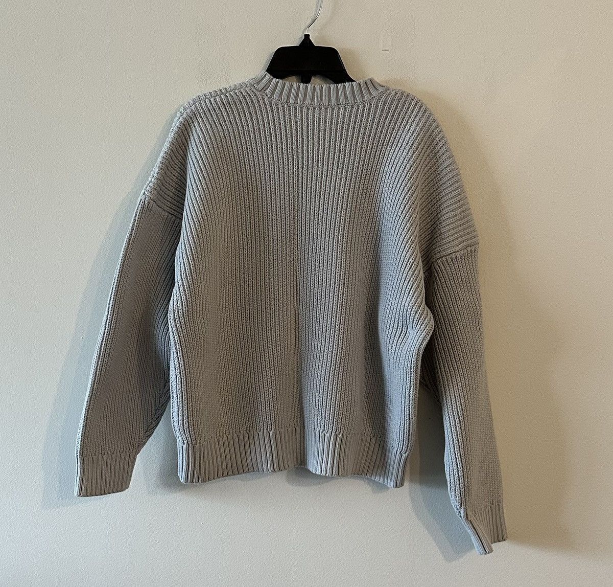 Other Vicinity Streetwear V-Logo Knit Sweater Light Grey XS/S Boxy Size US XS / EU 42 / 0 - 2 Thumbnail