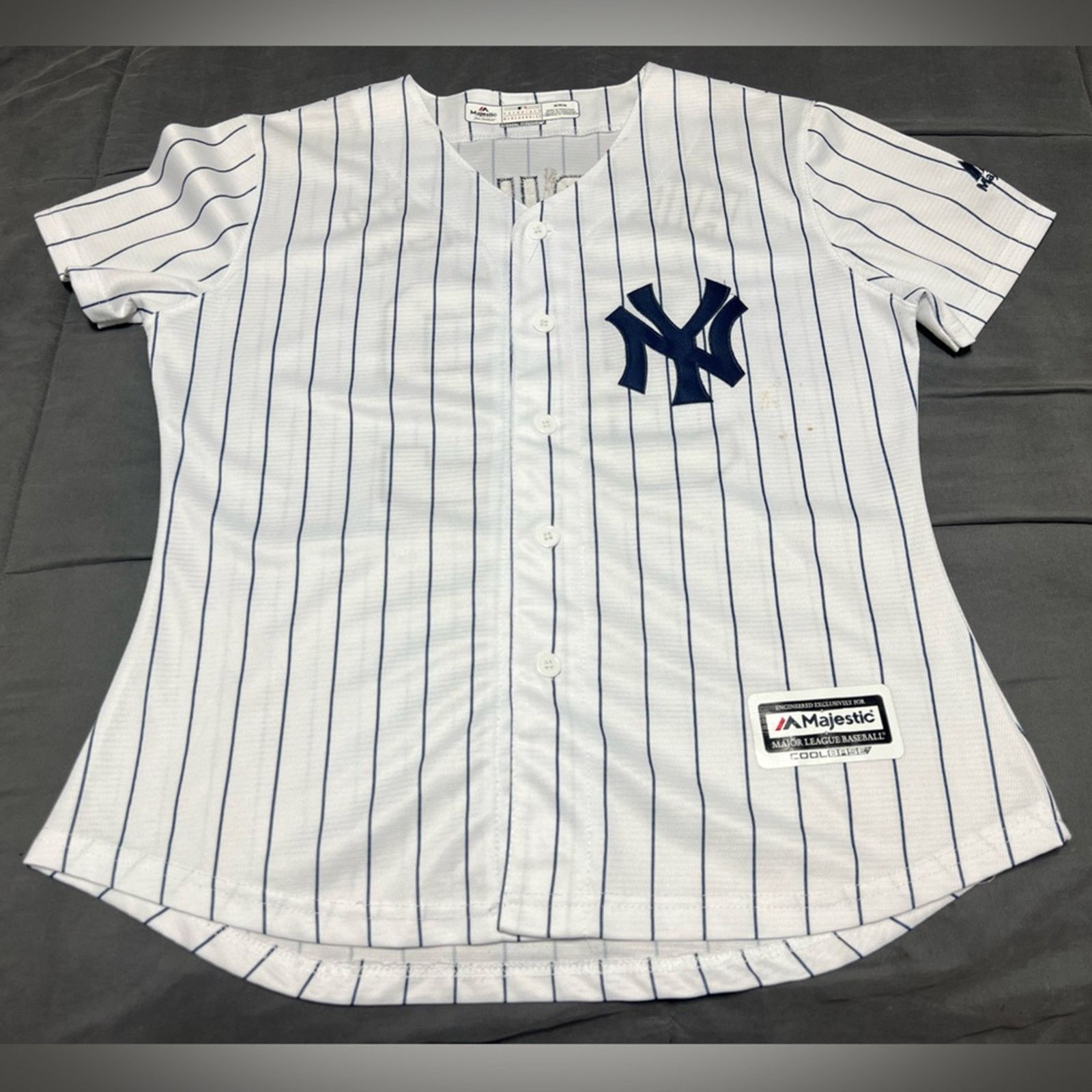 Majestic CUSTOM “HIS QUEEN” Yankees Jersey Pinstripe Women Majestic Size M / US 6-8 / IT 42-44 - 2 Thumbnail