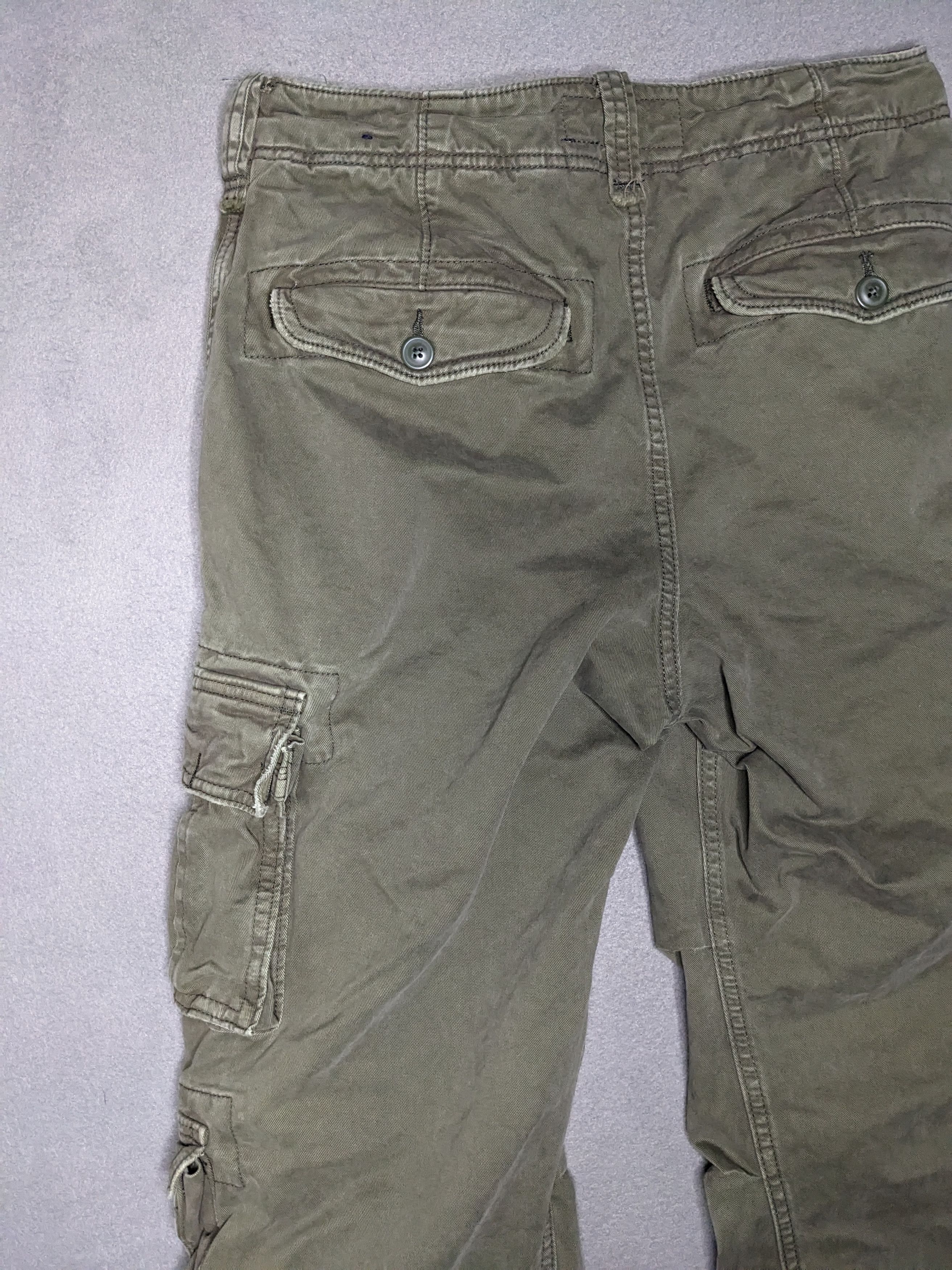 Abercrombie & Fitch VTG Abercrombie & Fitch Paratrooper Cargo Pants 30x29 Y2K Size US 30 / EU 46 - 8 Thumbnail