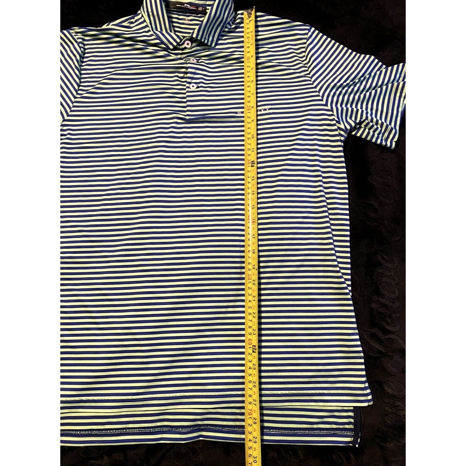Ralph Lauren Polo Golf Ralph Lauren Polo Shirt Mens Medium Green/Blue Striped Performance Size US M / EU 48-50 / 2 - 6 Thumbnail